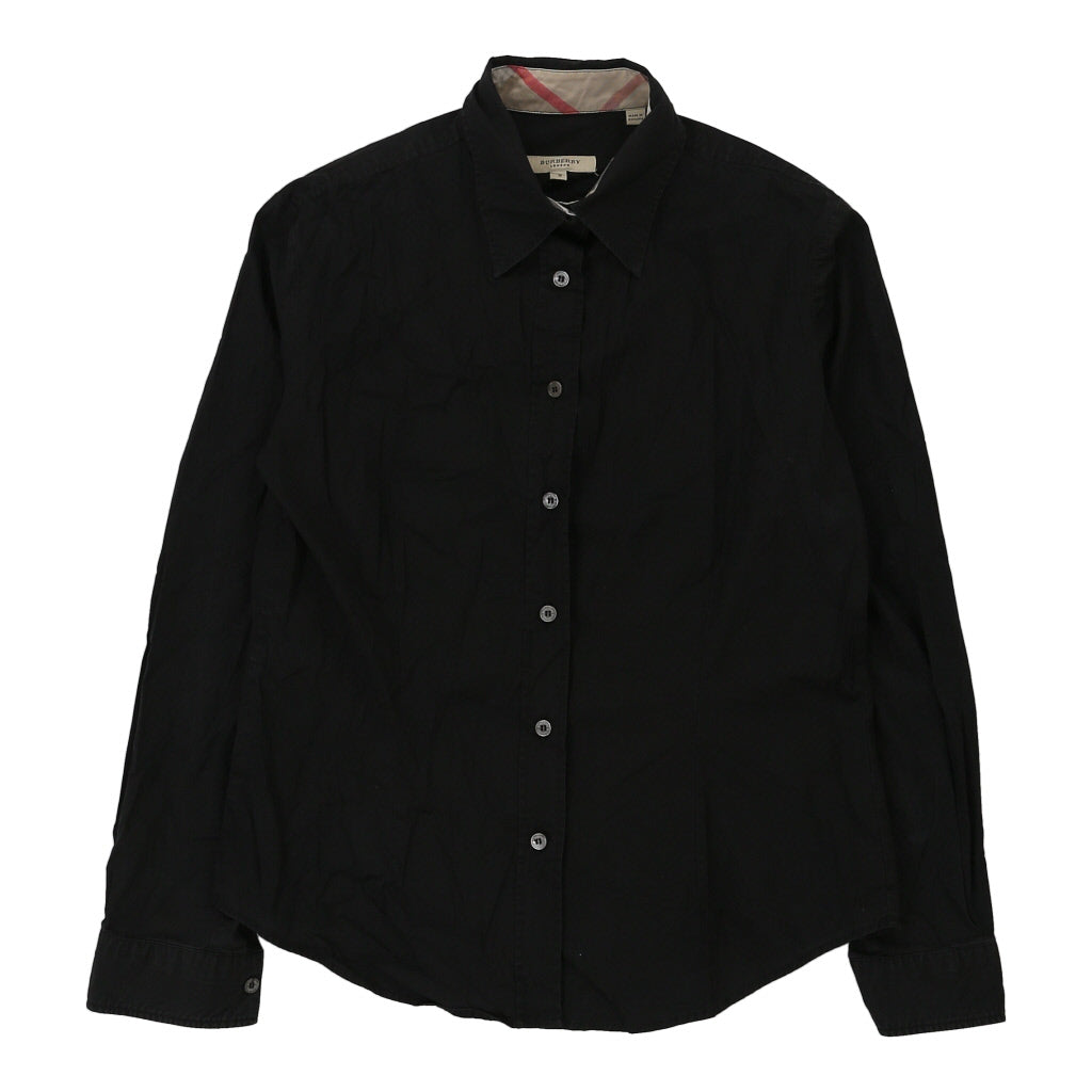 Buy Burberry London Shirt - Small Black Cotton Refurbished - $66.99 Burberry London Shirt - Small Black Cotton Refurbished - Thrifted (note: this is a term often used to describe second- refurbished available on Cerqular