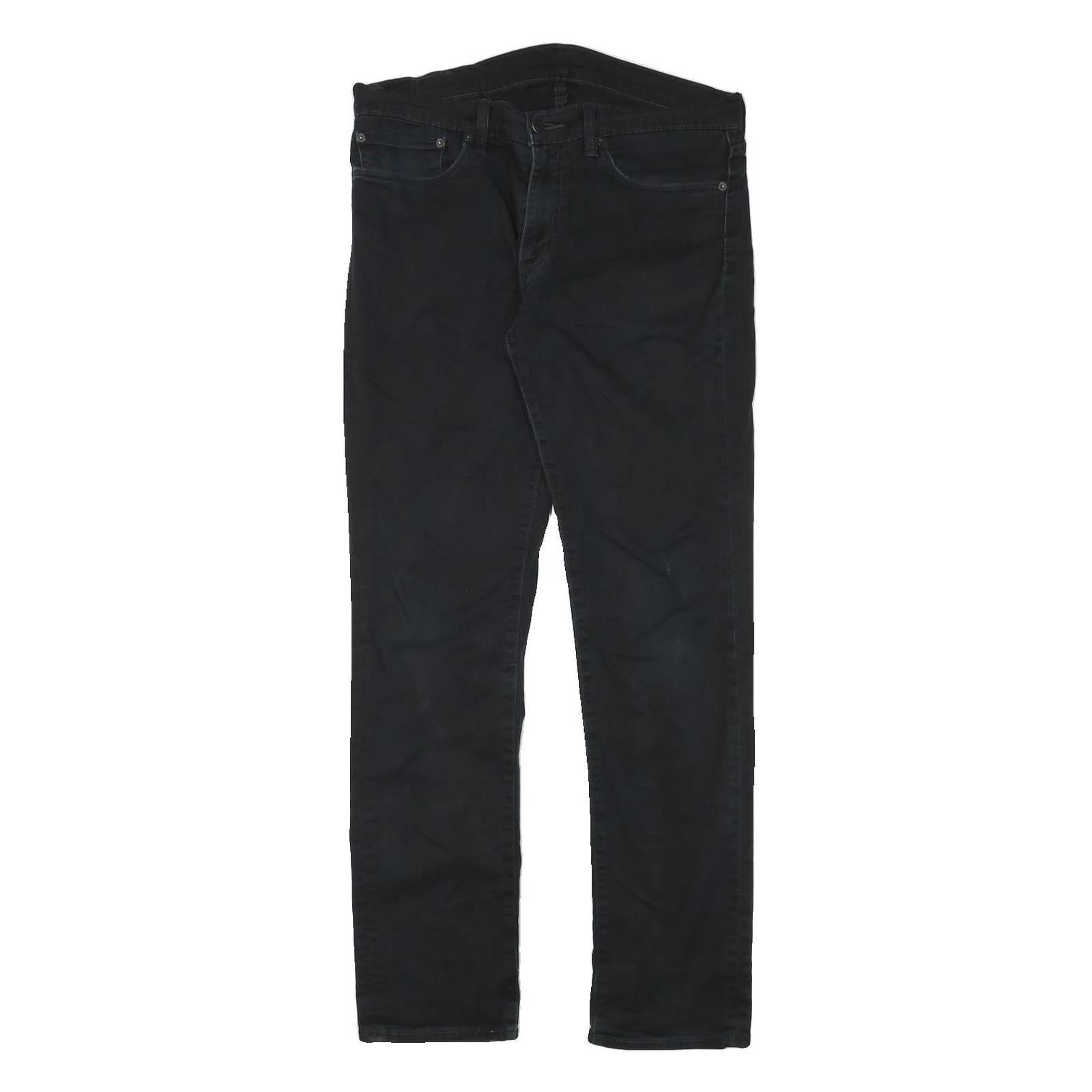 LEVI'S Mens Black Regular Fit Skinny Denim Jeans W34 L32 Classic Zip Closure Refurbished - N/A refurbished available on Cerqular