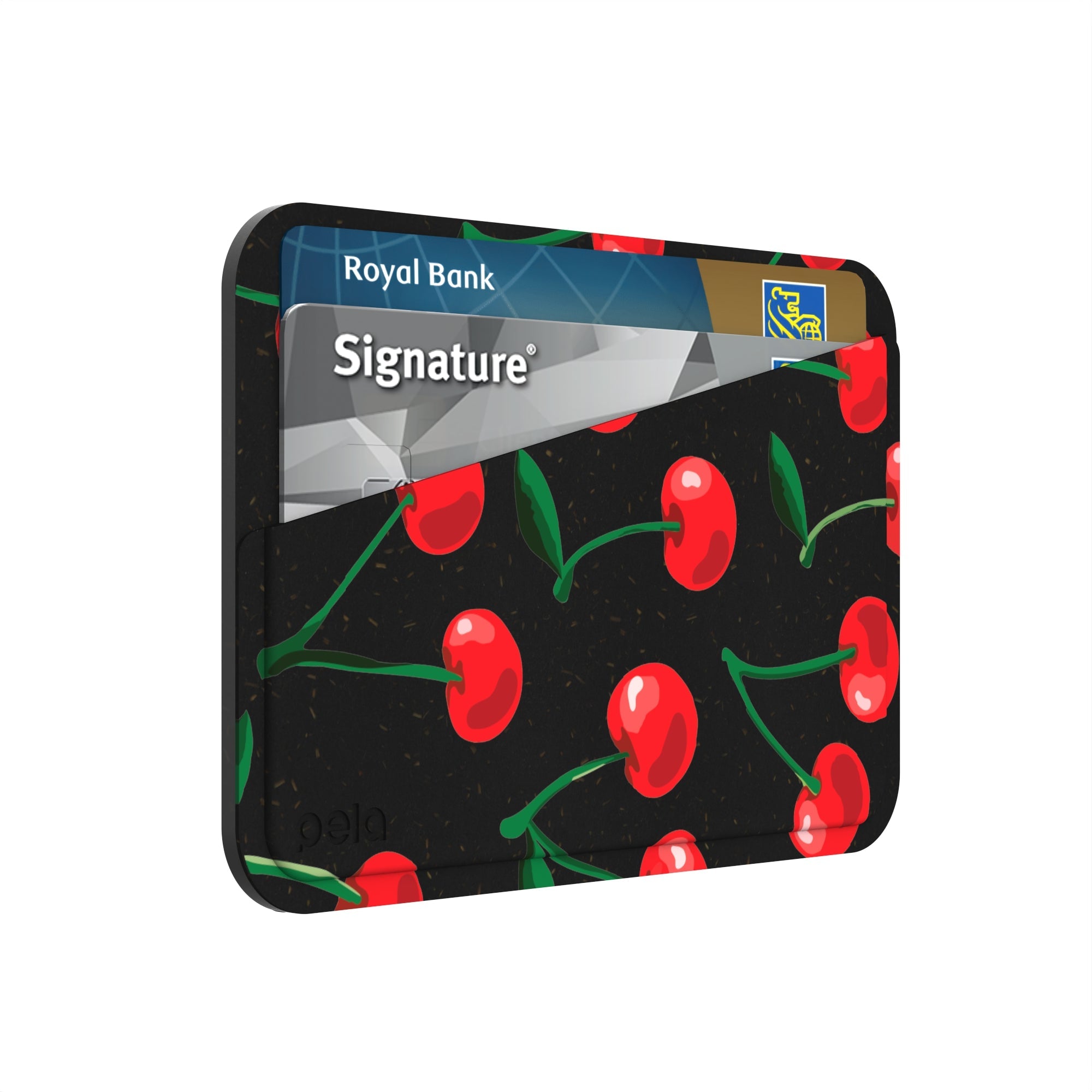 Black Cherry Bomb Mini Wallet Refurbished - Pela Case refurbished available on Cerqular