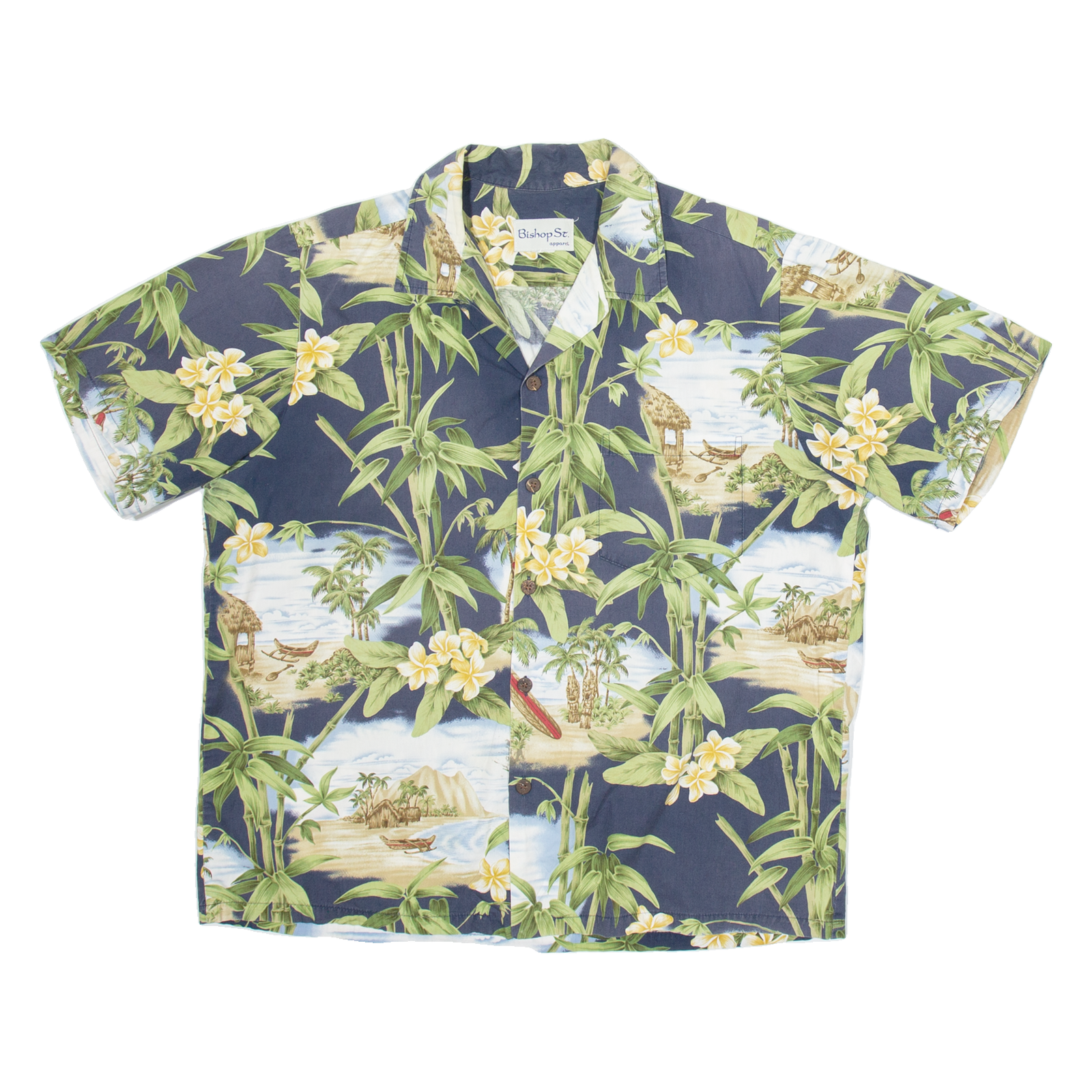 Buy BISHOP ST Mens Hawaiian Shirt Grey Floral L Refurbished - $18.19 BISHOP ST Mens Hawaiian Shirt Grey Floral L Refurbished - N/A refurbished available on Cerqular