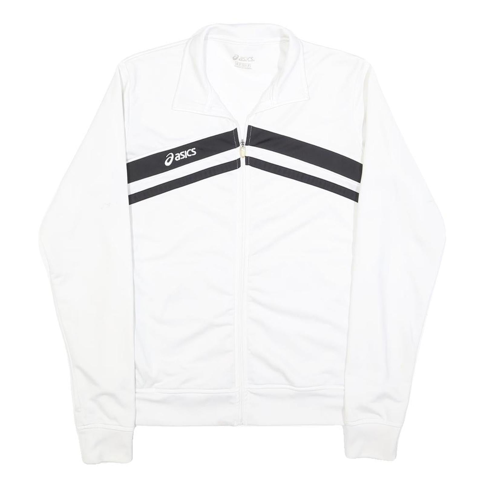 Buy ASICS Mens White & Black Sports Zip Jacket S Polyester Track Top Casual Refurbished - $49.39 ASICS Mens White & Black Sports Zip Jacket S Polyester Track Top Casual Refurbished - N/A refurbished available on Cerqular