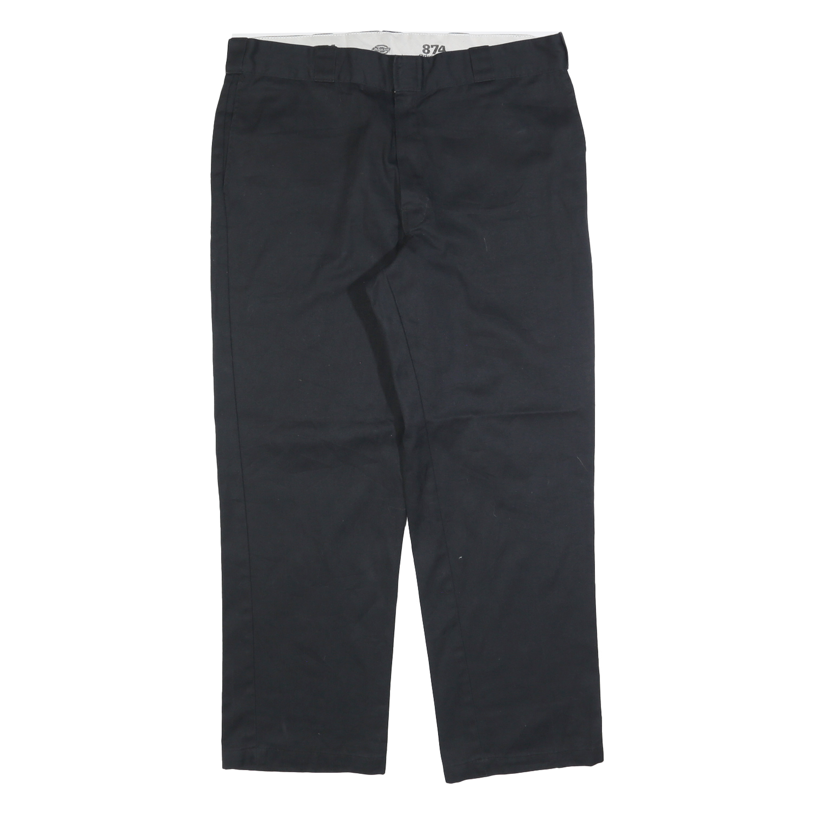 DICKIES Mens Regular Fit Black Cotton Blend Zip Trousers W38 L30 Workwear Pants Refurbished - N/A refurbished available on Cerqular