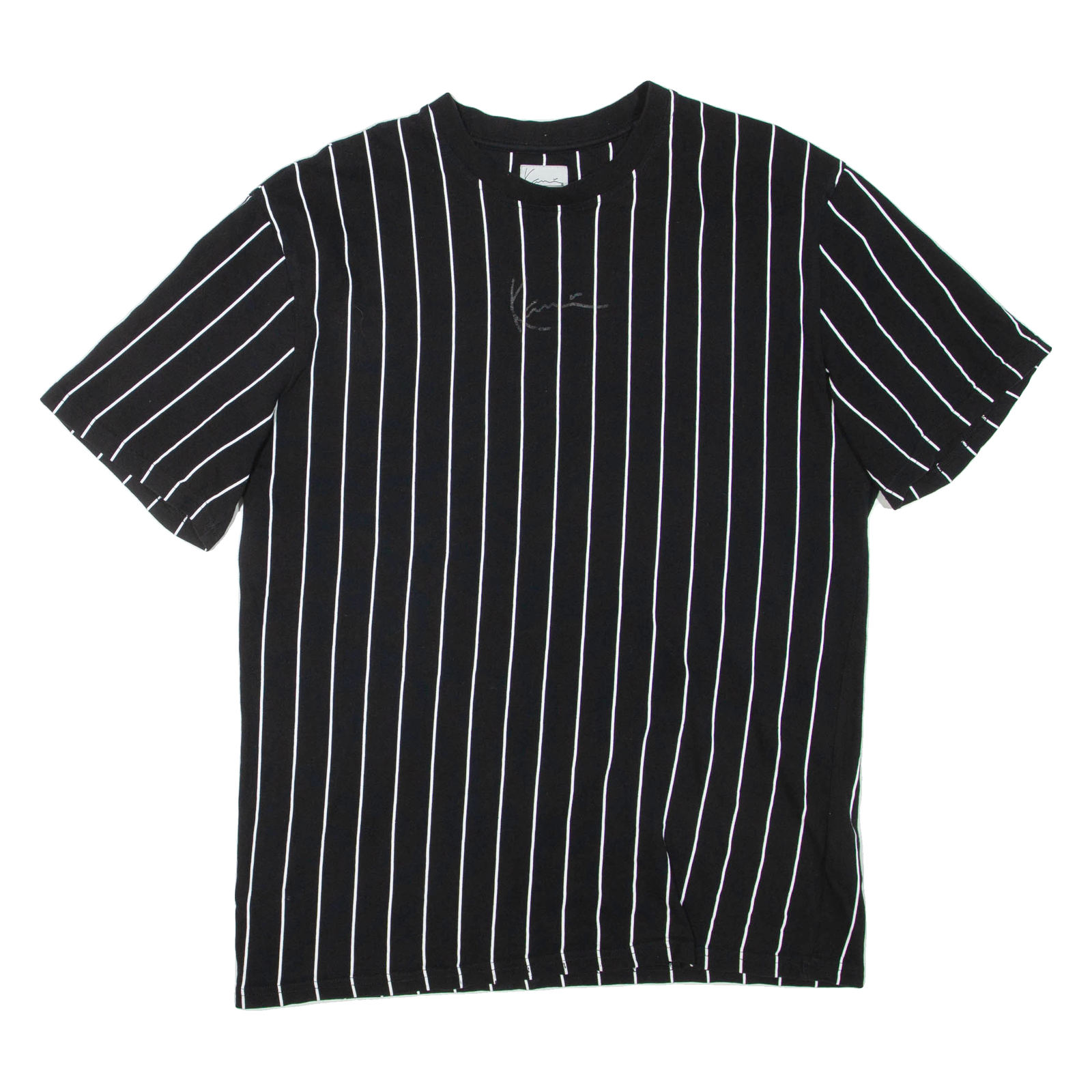 KARL KANI Striped Mens T-Shirt Black M Refurbished - N/A refurbished available on Cerqular