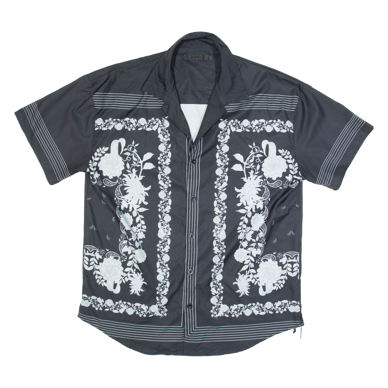 Buy MENNENCE Mens Shirt Black Floral M Refurbished - $18.19 MENNENCE Mens Shirt Black Floral M Refurbished - N/A refurbished available on Cerqular