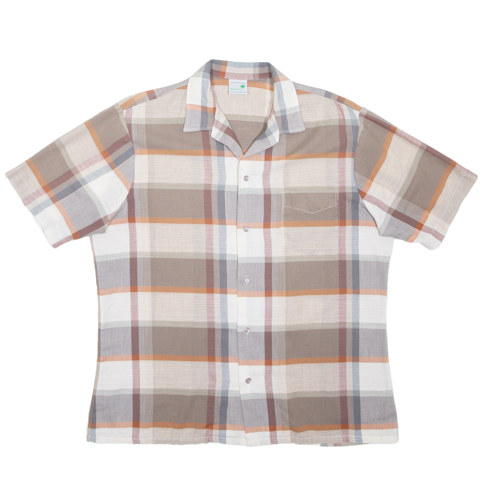ROYALE-AIR Mens Shirt White Check M Refurbished - N/A refurbished available on Cerqular