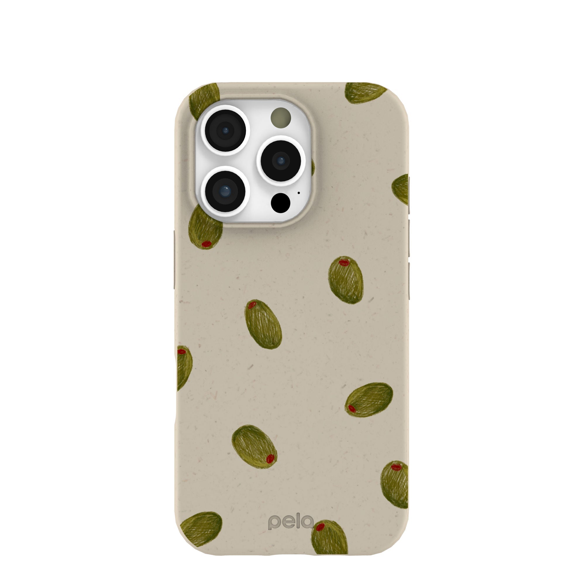 London Fog Olive Party iPhone 16 Pro Case Refurbished - Pela Case refurbished available on Cerqular
