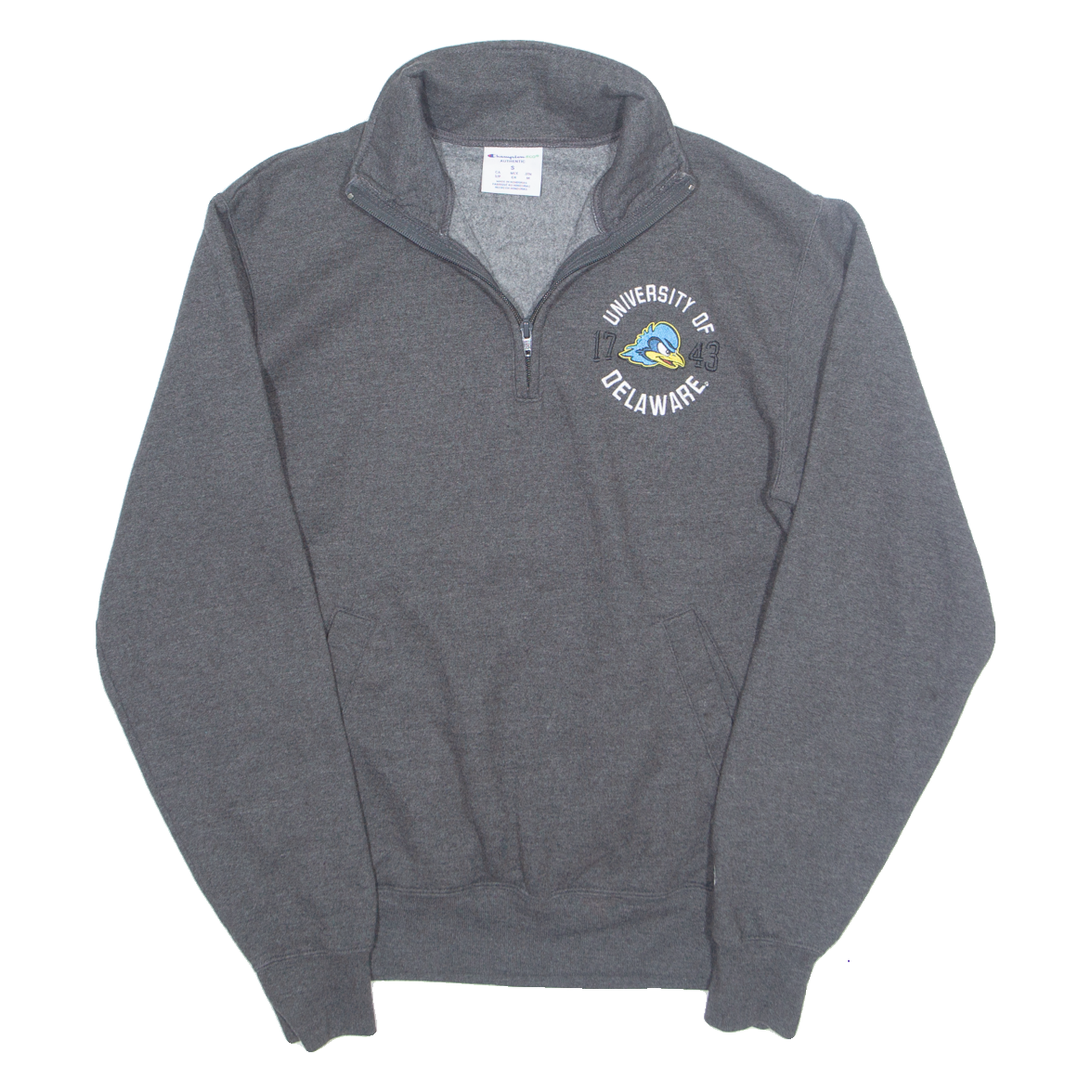Buy CHAMPION University Of Delaware Mens Sweatshirt Grey 1/4 Zip USA S Refurbished - $28.59 CHAMPION University Of Delaware Mens Sweatshirt Grey 1/4 Zip USA S Refurbished - N/A refurbished available on Cerqular