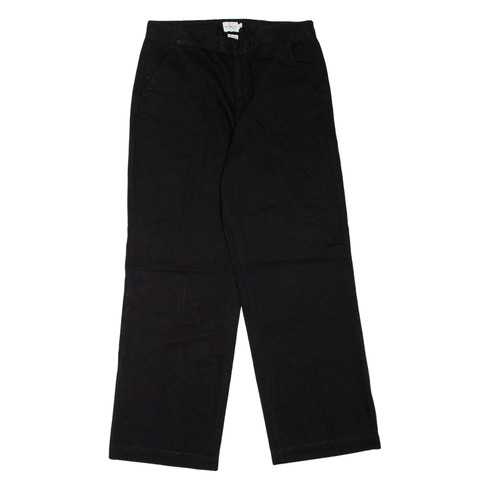 CALVIN KLEIN JEANS Womens Trousers Black Loose Straight W30 L27 Refurbished - N/A refurbished available on Cerqular