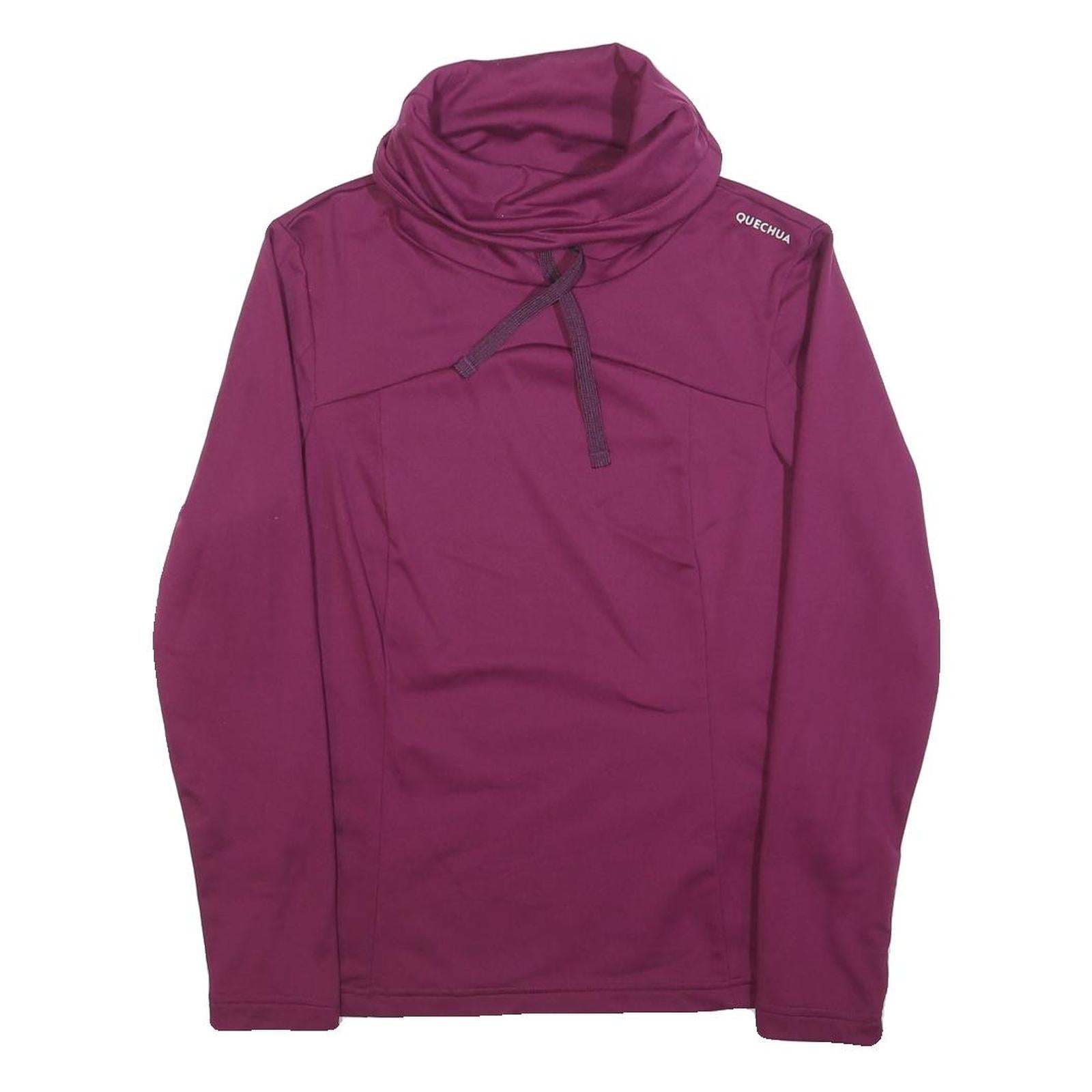 QUECHUA Womens Purple Pullover Sweatshirt S High Neck Active Outdoor Refurbished - N/A refurbished available on Cerqular