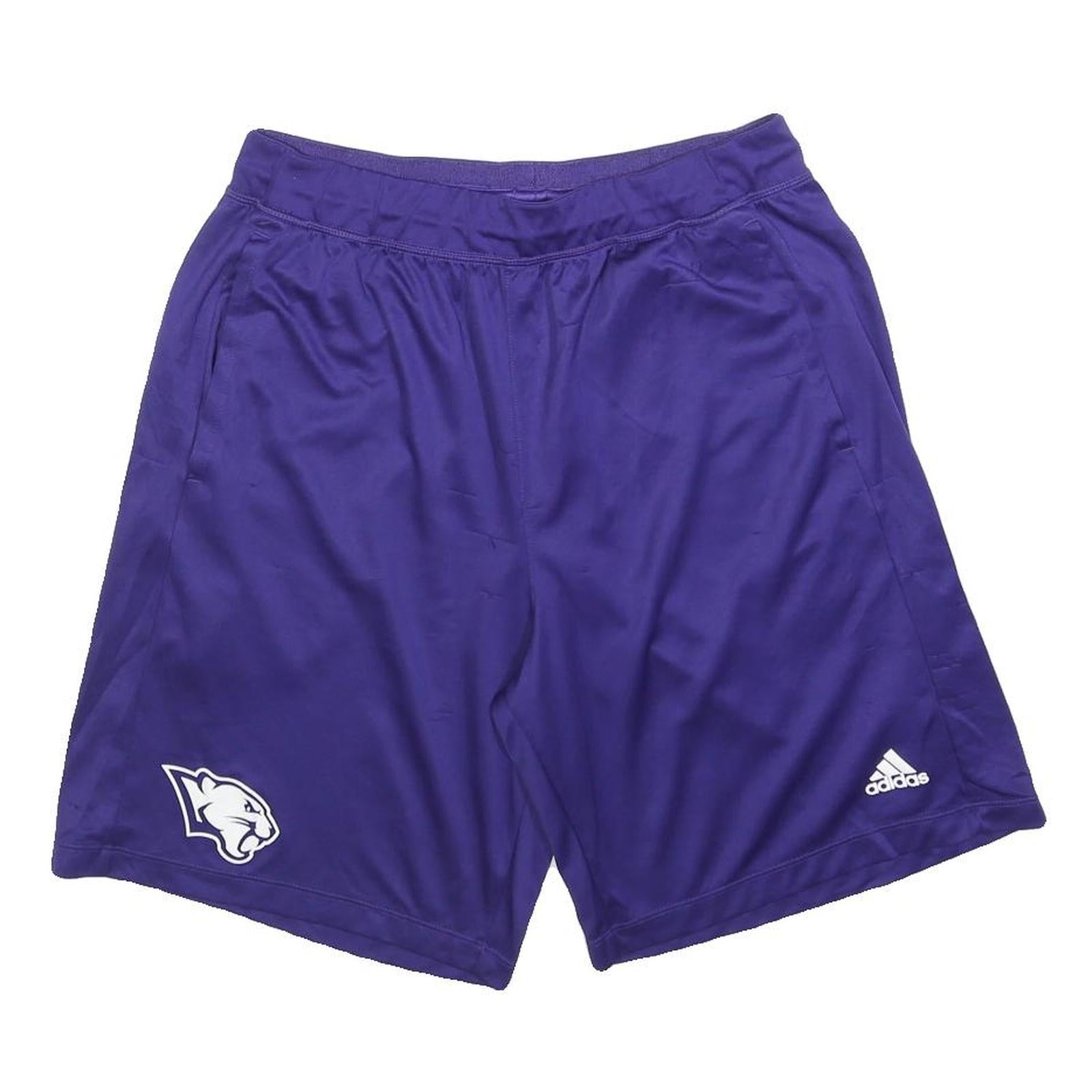 ADIDAS Mens Shorts Purple Sports Logo L W30 Polyester Casual Athletic Refurbished - N/A refurbished available on Cerqular