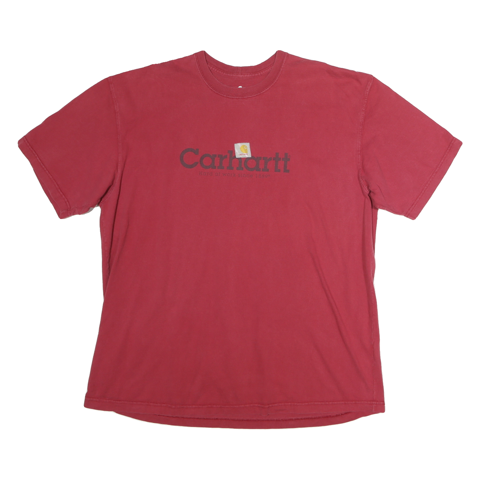 CARHARTT Mens Red Graphic T-Shirt XL Short Sleeve Crew Neck Casual Wear Refurbished - N/A refurbished available on Cerqular