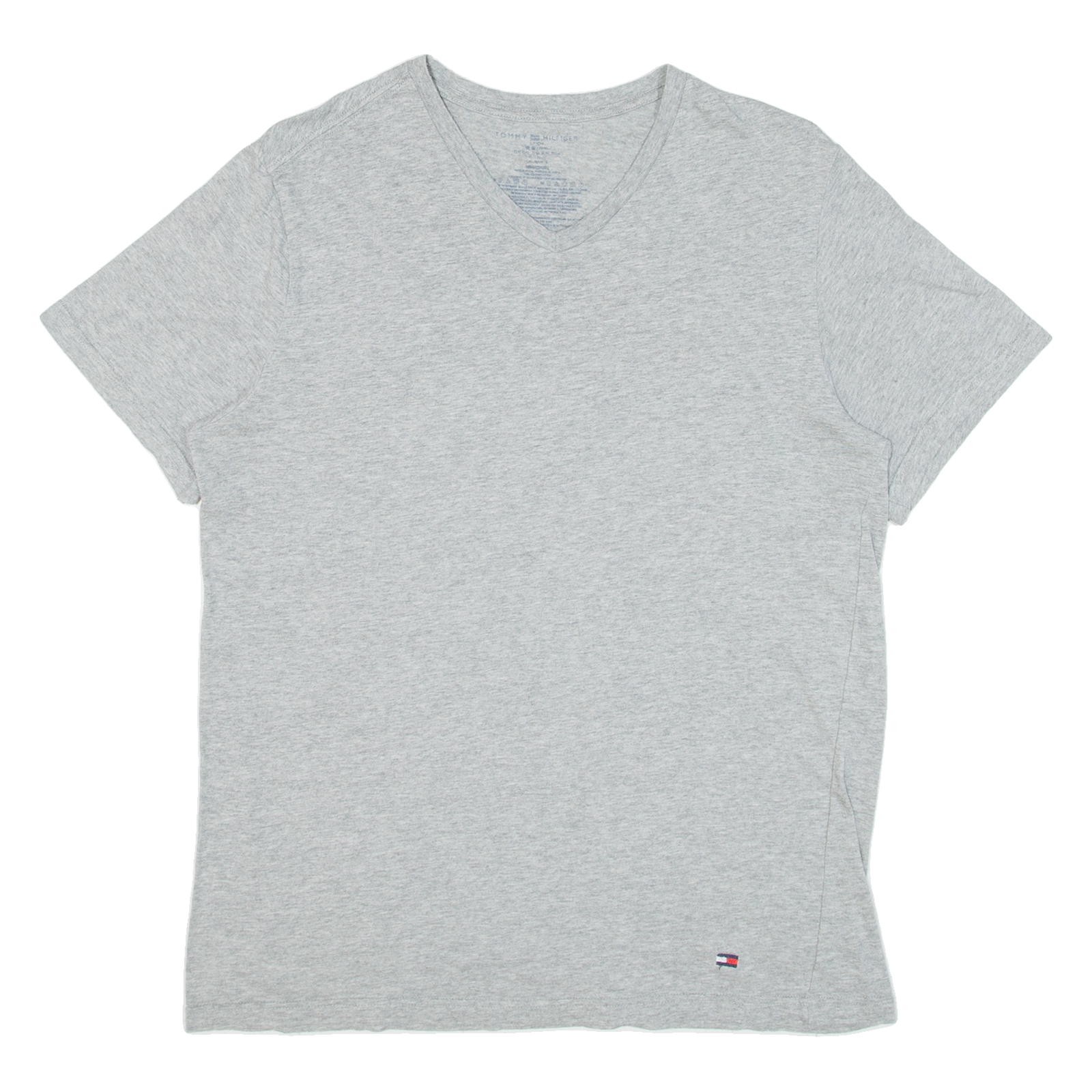 TOMMY HILFIGER Womens T-Shirt Grey V-Neck S Refurbished - N/A refurbished available on Cerqular