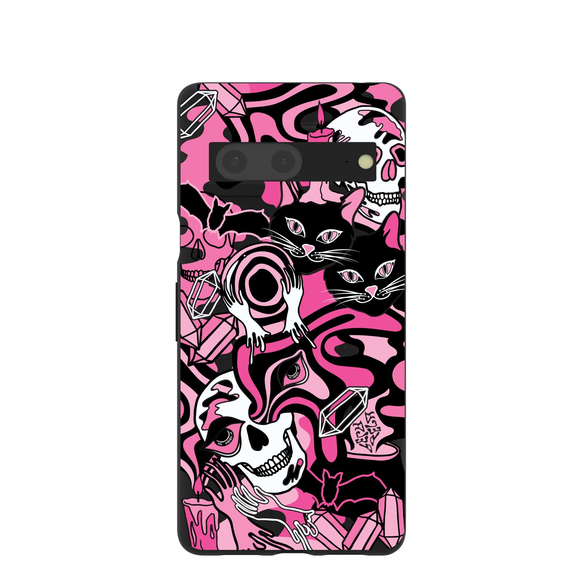 Buy Black Spellbound Ghouls Google Pixel 7 Case Refurbished - $65.00 Black Spellbound Ghouls Google Pixel 7 Case Refurbished - Pela Case refurbished available on Cerqular