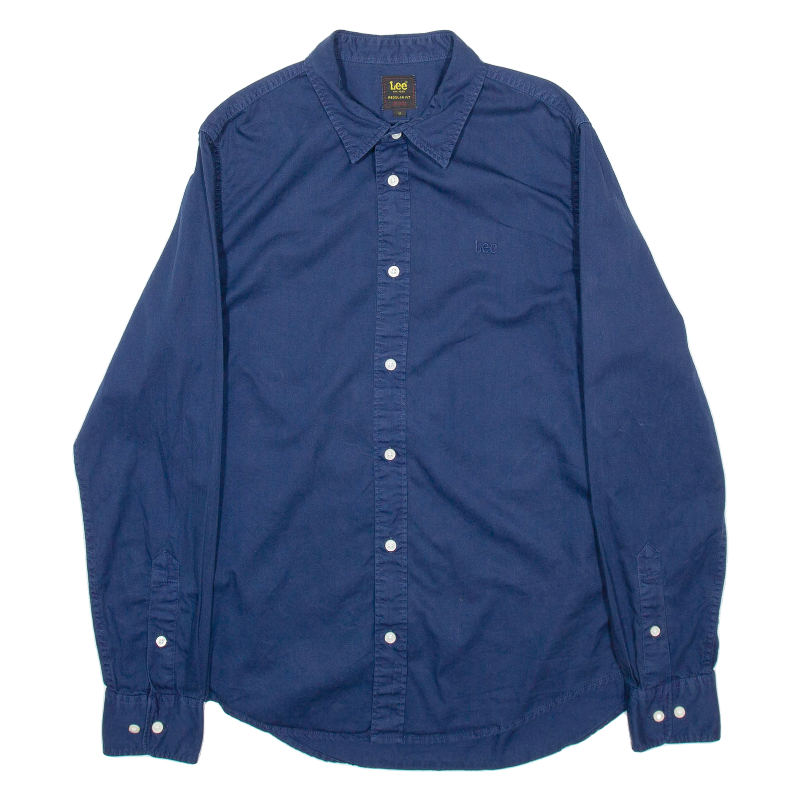 LEE Mens Plain Shirt Blue Long Sleeve M Refurbished - N/A refurbished available on Cerqular