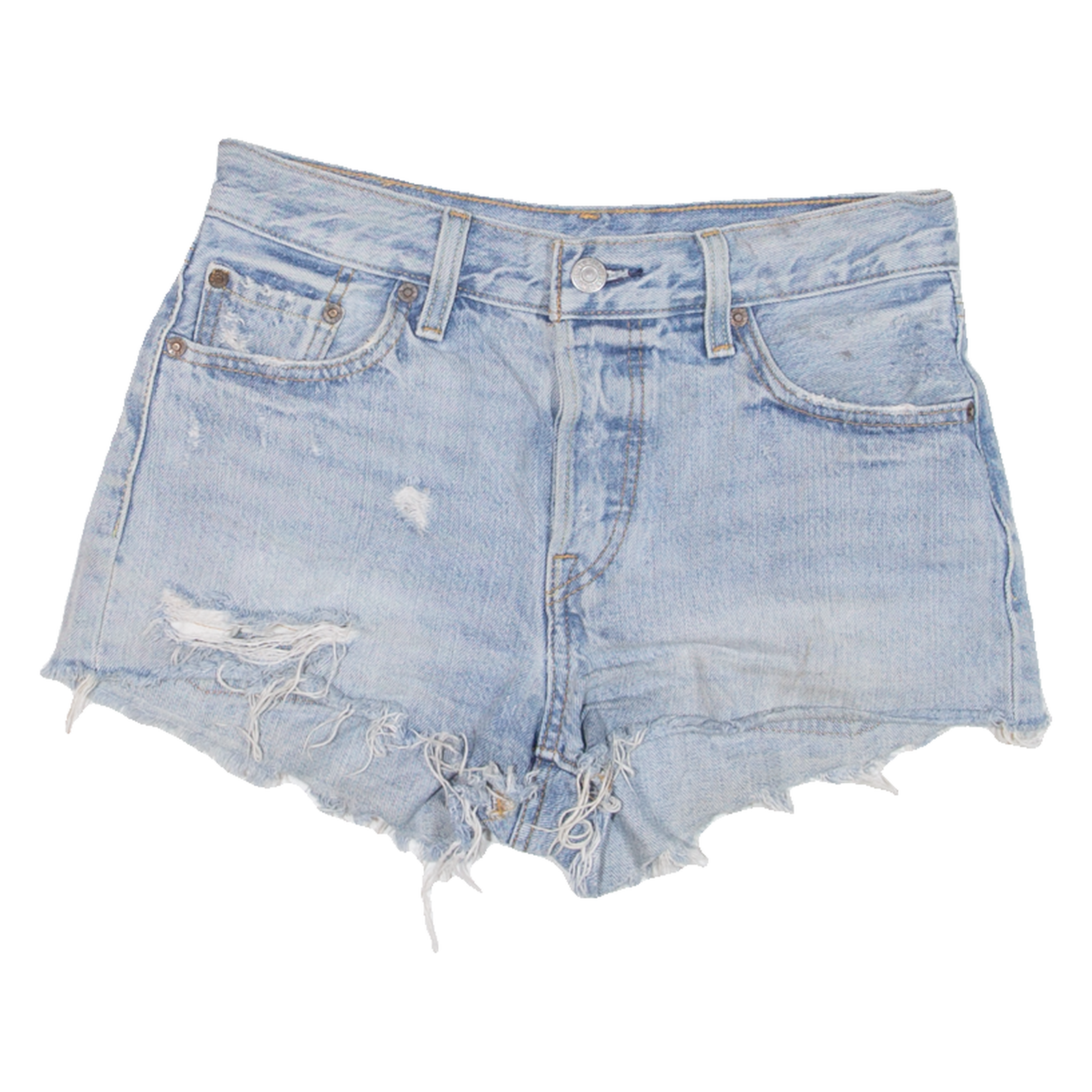 LEVI'S 501 BIG E Womens Denim Shorts Blue XS W25 Refurbished - N/A refurbished available on Cerqular