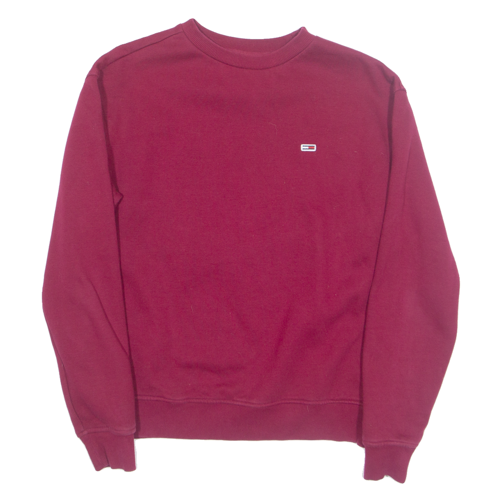 TOMMY JEANS Mens Sweatshirt Red S Refurbished - N/A refurbished available on Cerqular