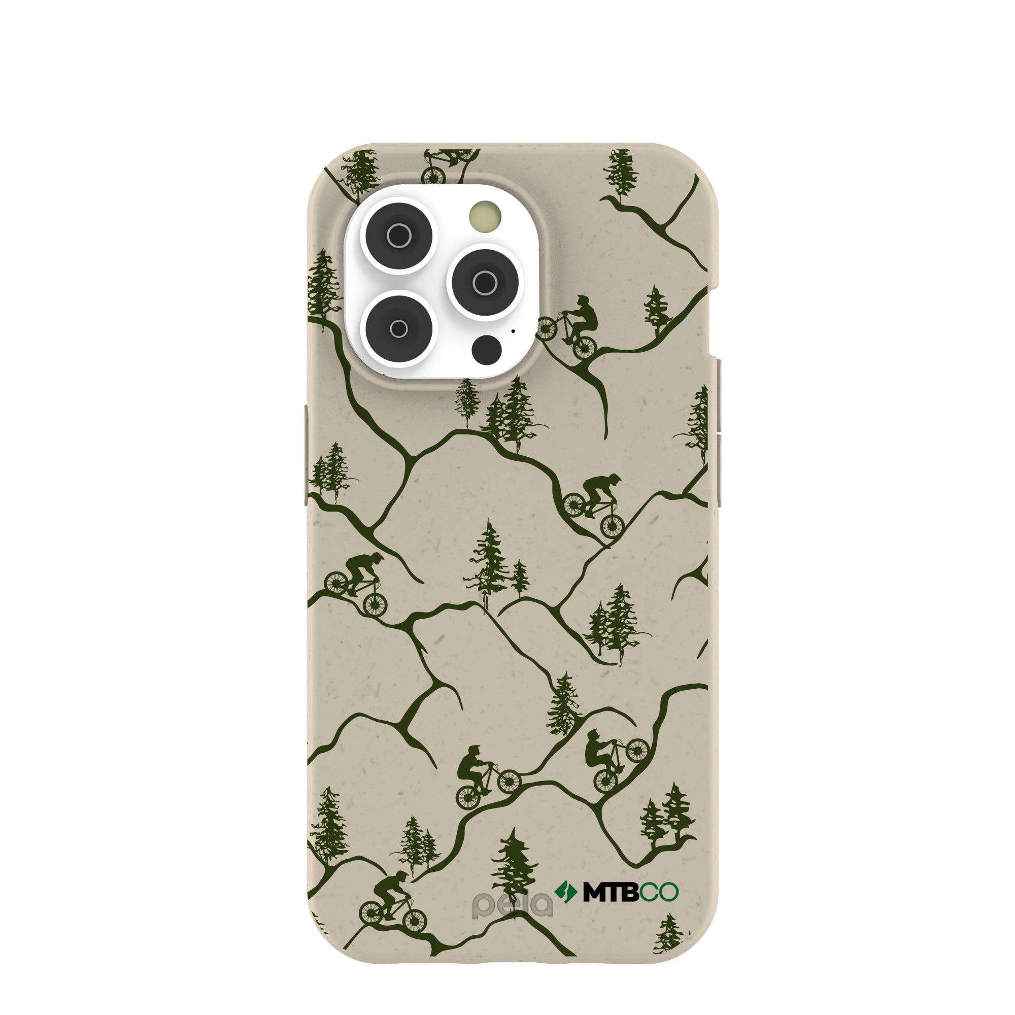 London Fog Bike Trek MTBCO iPhone 14 Pro Case Refurbished - Pela Case refurbished available on Cerqular