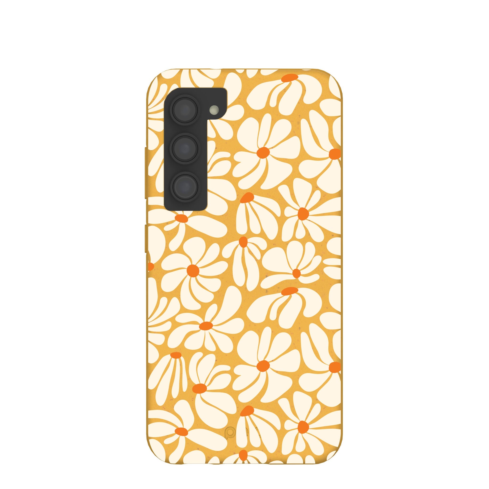 Honey Funky Petals Samsung Galaxy S23 Case Refurbished - Pela Case refurbished available on Cerqular