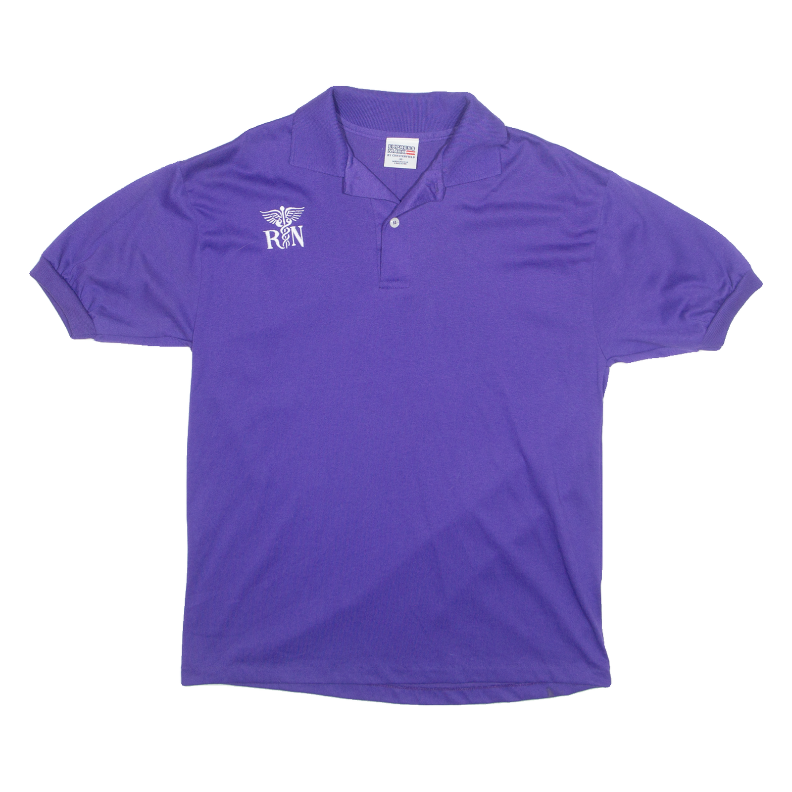 EXPRESS MARK Mens Polo Shirt Purple M Refurbished - N/A refurbished available on Cerqular