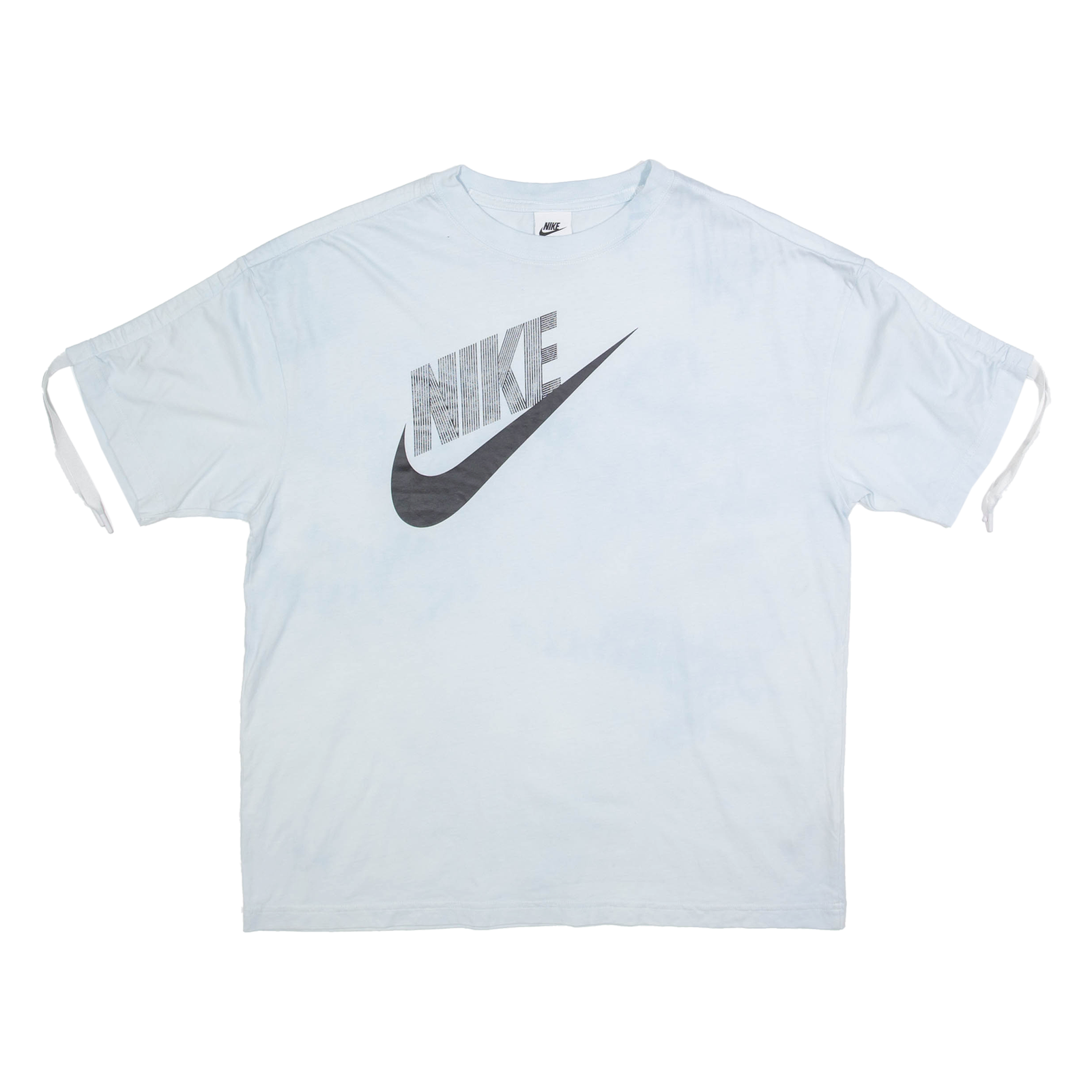 NIKE Oversized Womens Tie Dye T-Shirt Blue XS Refurbished - N/A refurbished available on Cerqular
