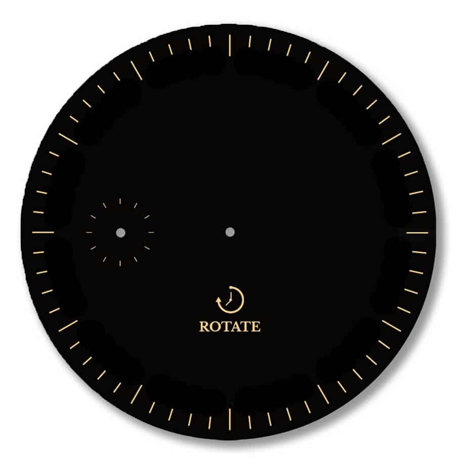 Black & Gold Minimalist Dial Refurbished - Rotate Watches refurbished available on Cerqular