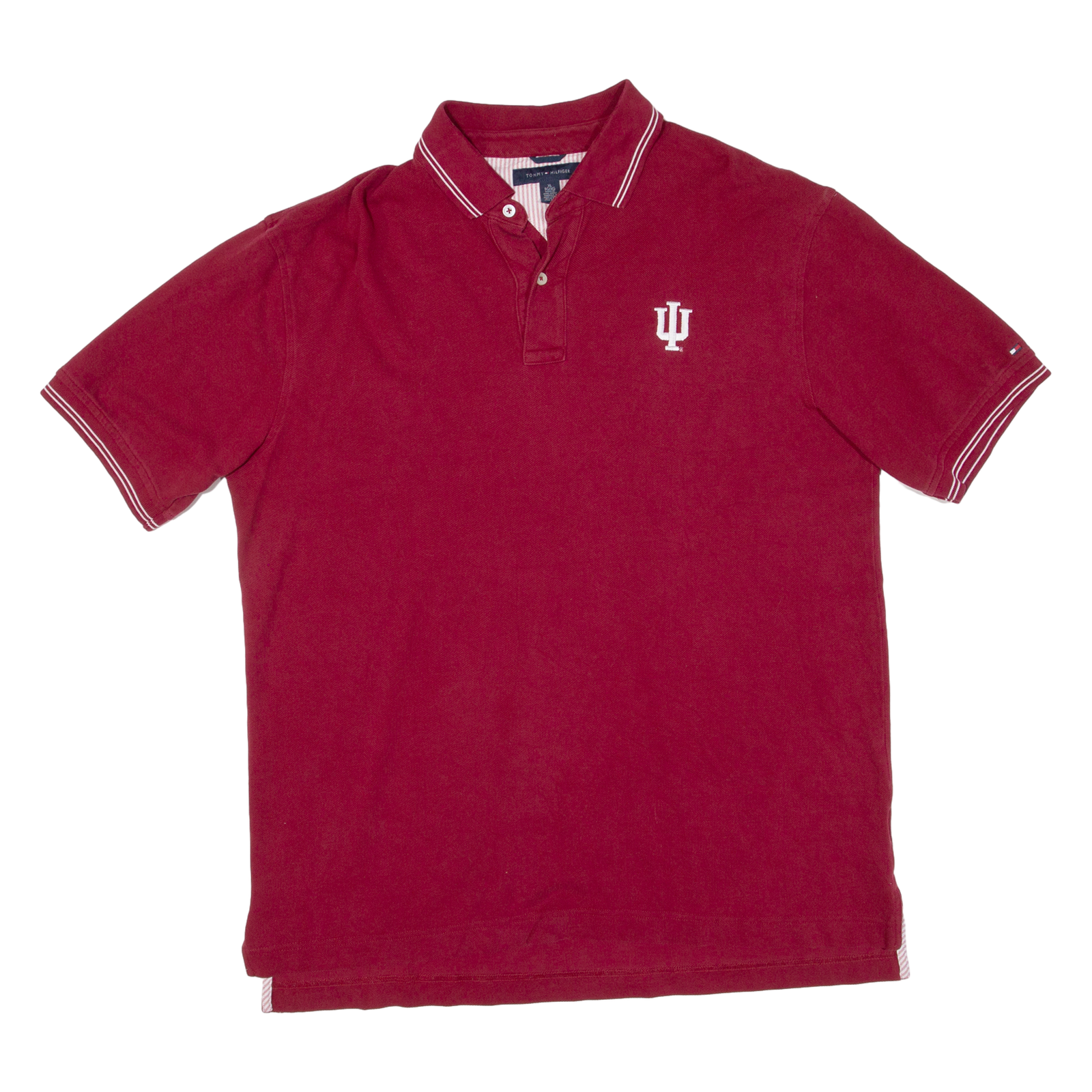 TOMMY HILFIGER Mens Polo Shirt Maroon XL Refurbished - N/A refurbished available on Cerqular
