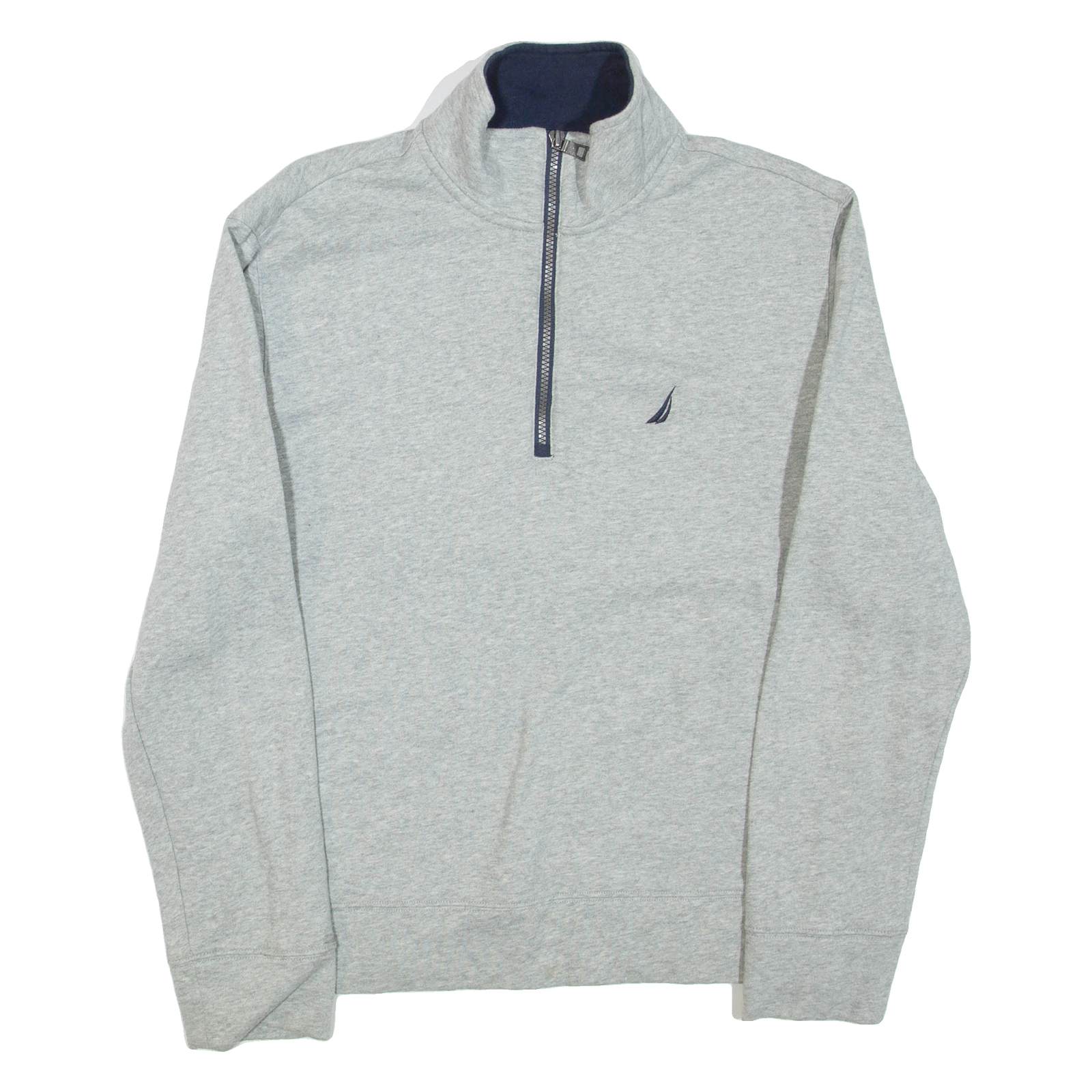 NAUTICA Mens Sweatshirt Grey 1/4 Zip M Refurbished - N/A refurbished available on Cerqular