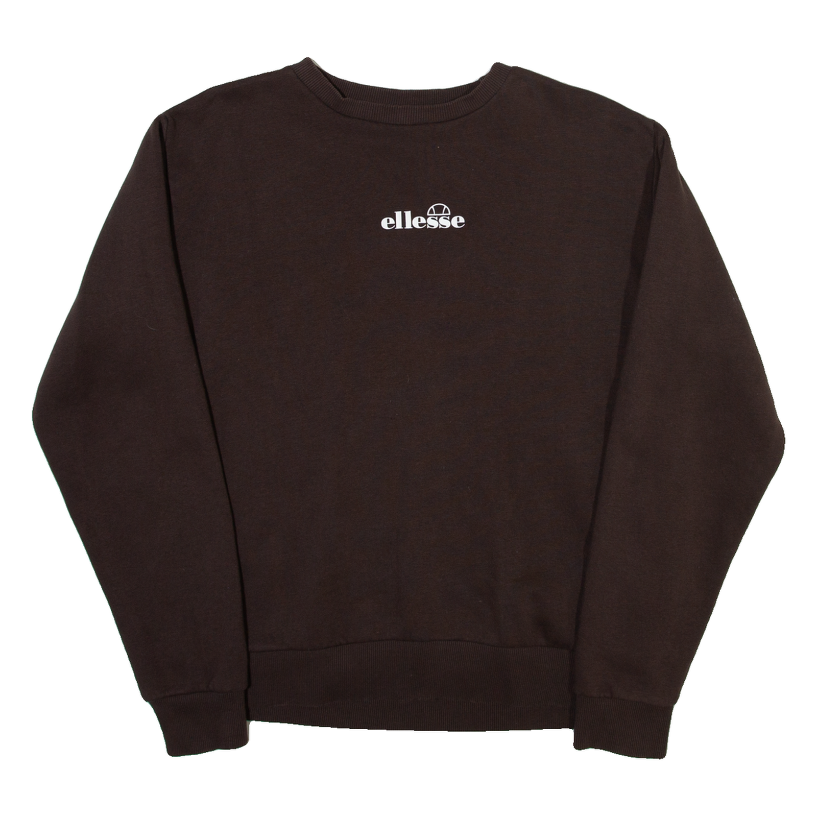 ELLESSE Womens Sweatshirt Brown Crew Neck UK 10 Refurbished - N/A refurbished available on Cerqular