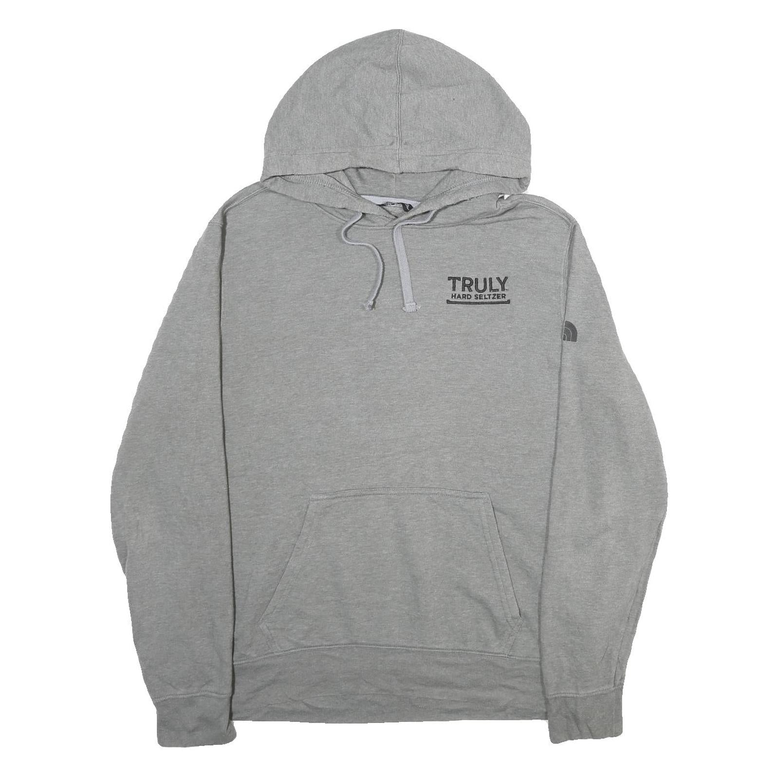 THE NORTH FACE Mens Grey Truly Hard Seltzer Pullover Hoodie L Casual Sweatshirt Refurbished - N/A refurbished available on Cerqular