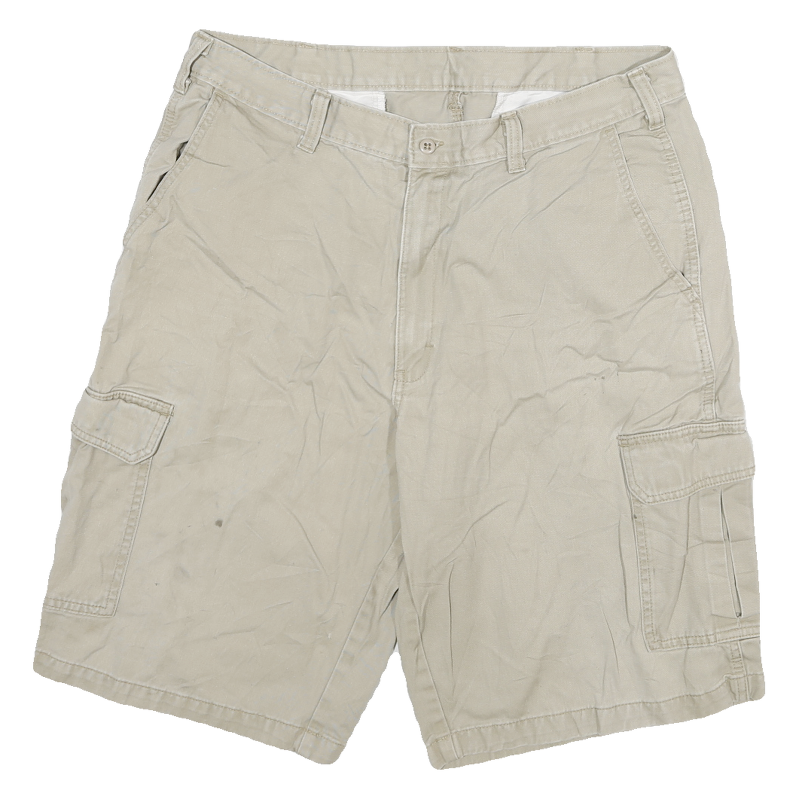 DICKIES Mens Shorts Beige Cargo XL W34 Practical Cotton Blend Workwear Refurbished - N/A refurbished available on Cerqular