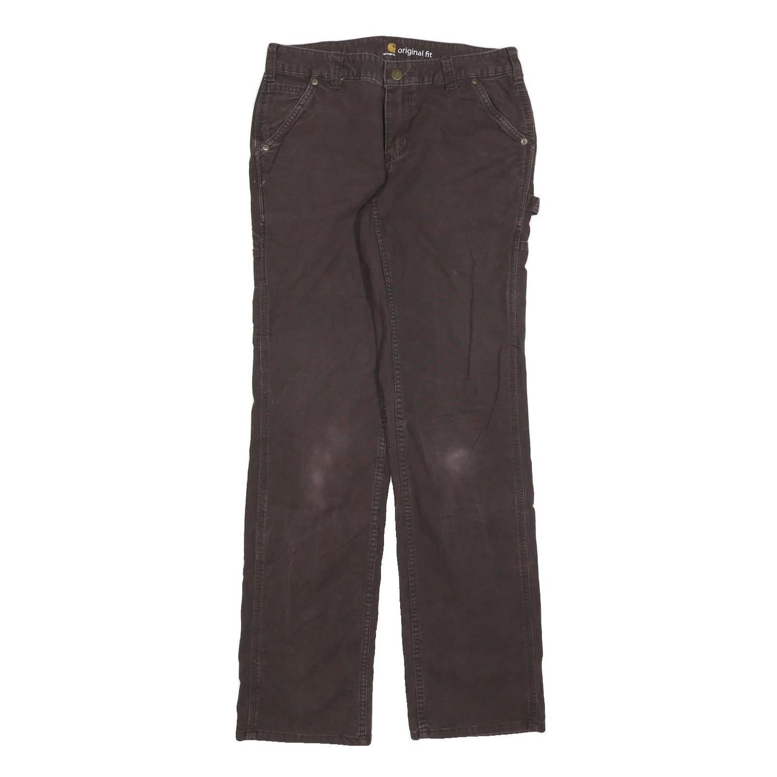 CARHARTT Womens Jeans Brown Regular Straight Denim Rinse W28 L32 Workwear Casual Refurbished - N/A refurbished available on Cerqular