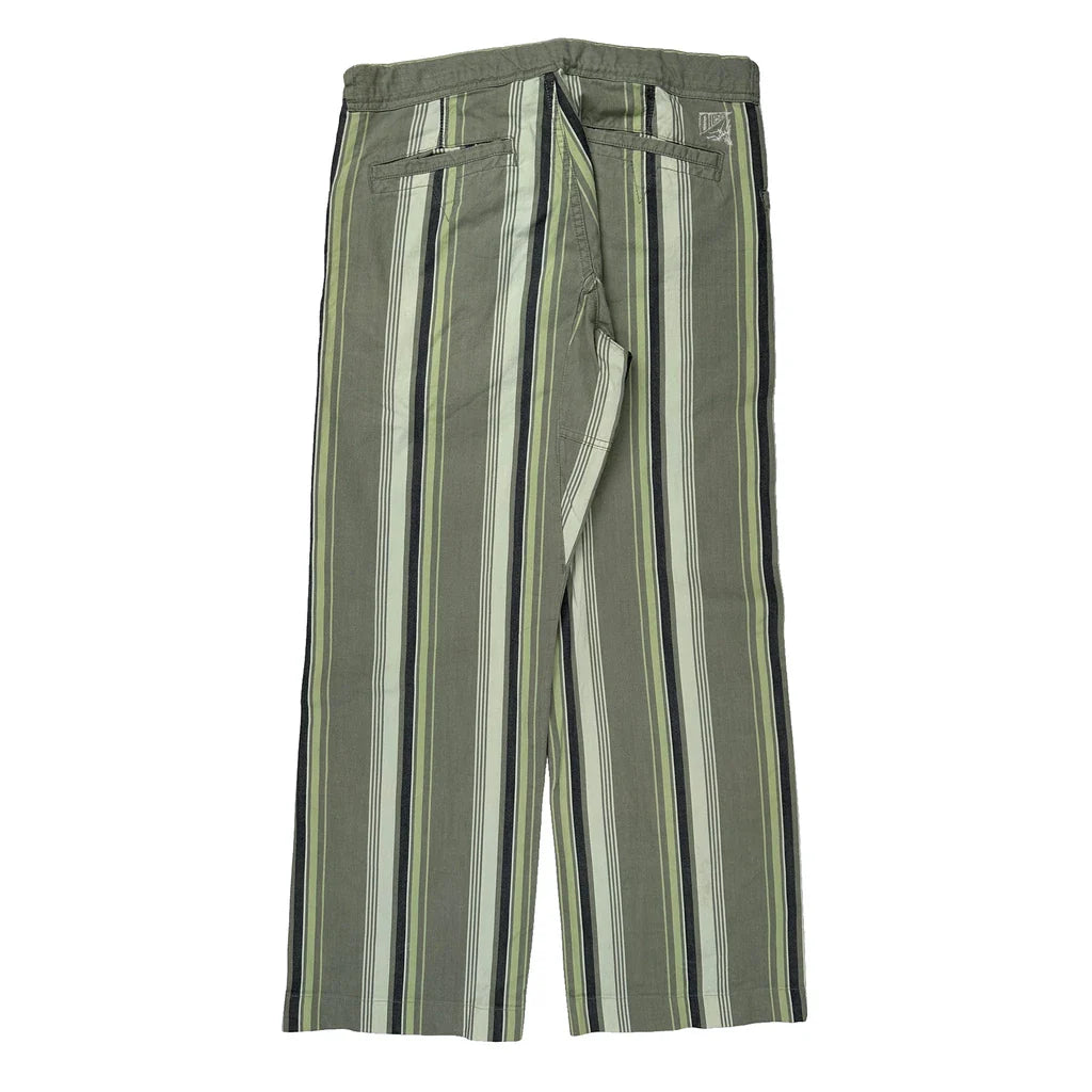 Diesel Striped Trousers - 32W 30L Grey Cotton Refurbished - Thrifted (note: this is a term often used to describe second- refurbished available on Cerqular