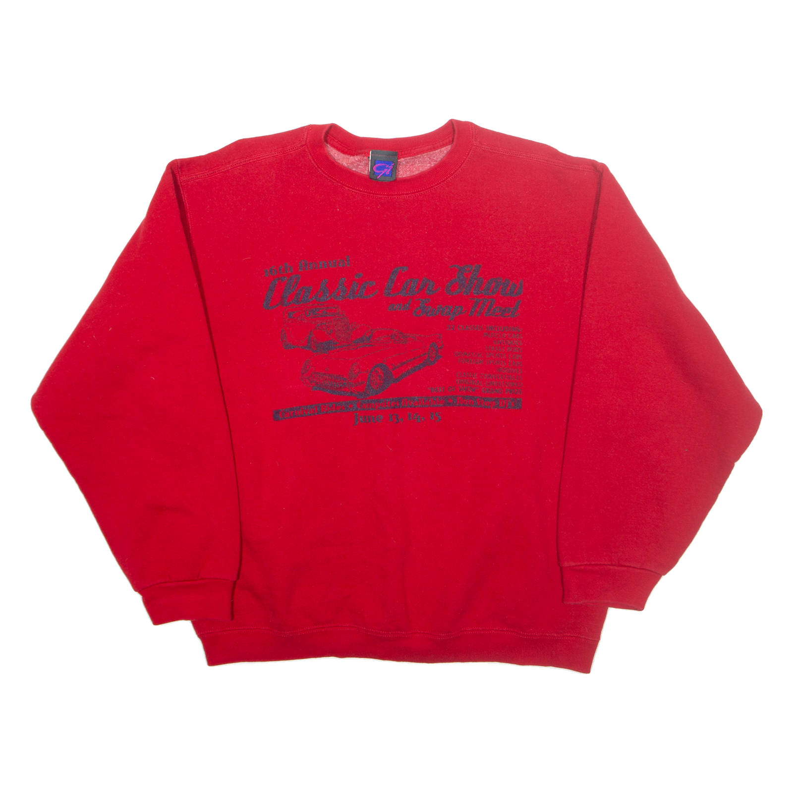 GI Classic Can Show And Swap Meet Mens Sweatshirt Red XL Refurbished - N/A refurbished available on Cerqular