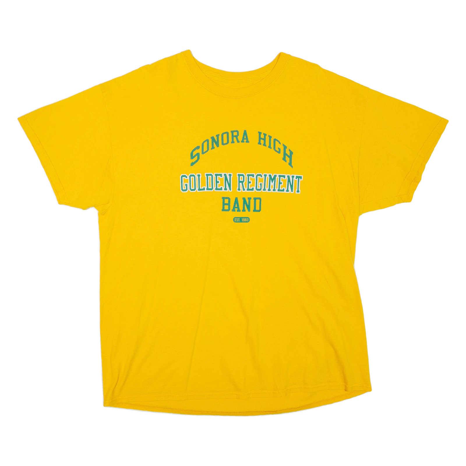Sonora High Golden Regiment Band Mens T-Shirt Yellow USA XL Refurbished - N/A refurbished available on Cerqular