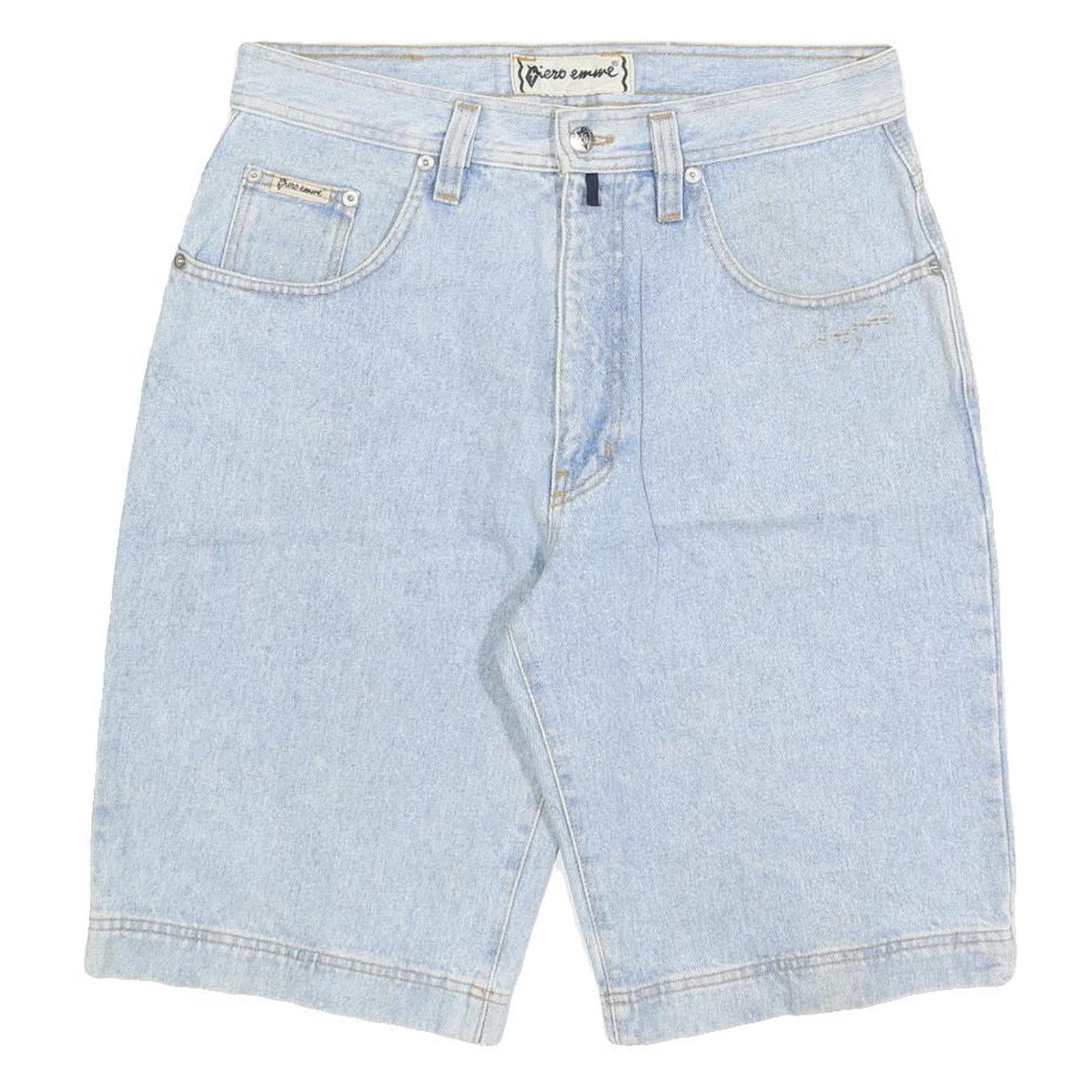 Buy PIERO EMME Mens Shorts Blue Denim M W32 Casual Cotton Blend Comfortable Fit Refurbished - $15.59 PIERO EMME Mens Shorts Blue Denim M W32 Casual Cotton Blend Comfortable Fit Refurbished - N/A refurbished available on Cerqular