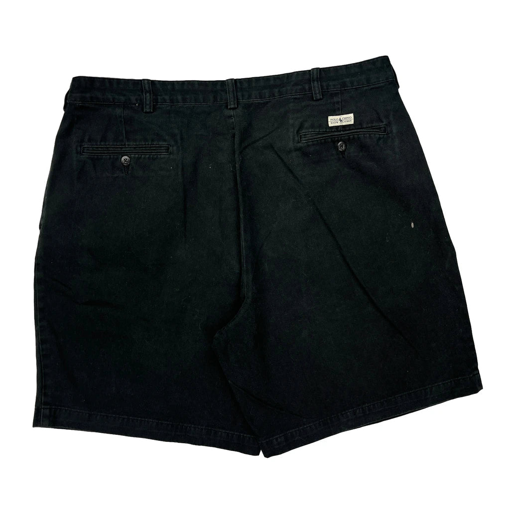 Polo By Ralph Lauren Shorts - 38W 8L Black Cotton Refurbished - Thrifted (note: this is a term often used to describe second- refurbished available on Cerqular