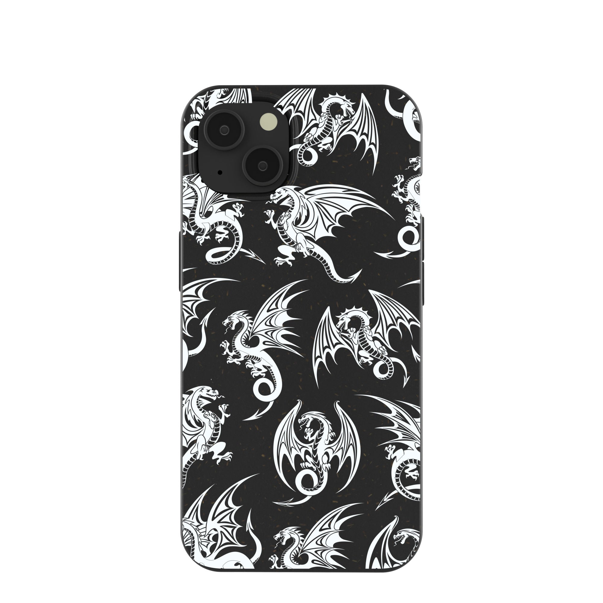 Black Mythical Dragons iPhone 13 Case Refurbished - Pela Case refurbished available on Cerqular