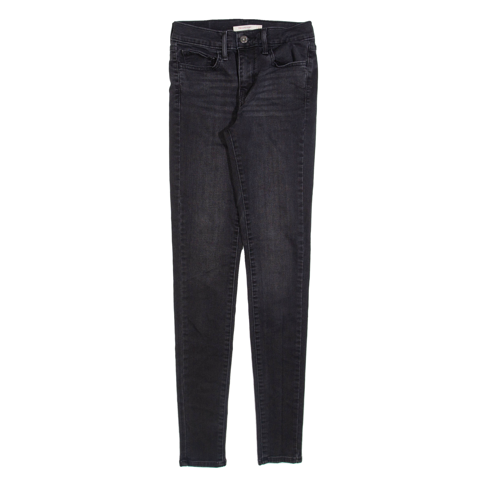 LEVI'S 710 Womens Jeans Grey Slim Skinny W24 L30 Refurbished - N/A refurbished available on Cerqular