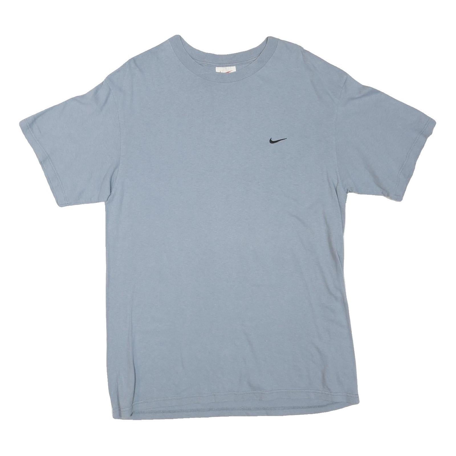 NIKE Mens Blue M Short Sleeve Crew Neck Cotton Blend Plain Classic T-Shirt Refurbished - N/A refurbished available on Cerqular