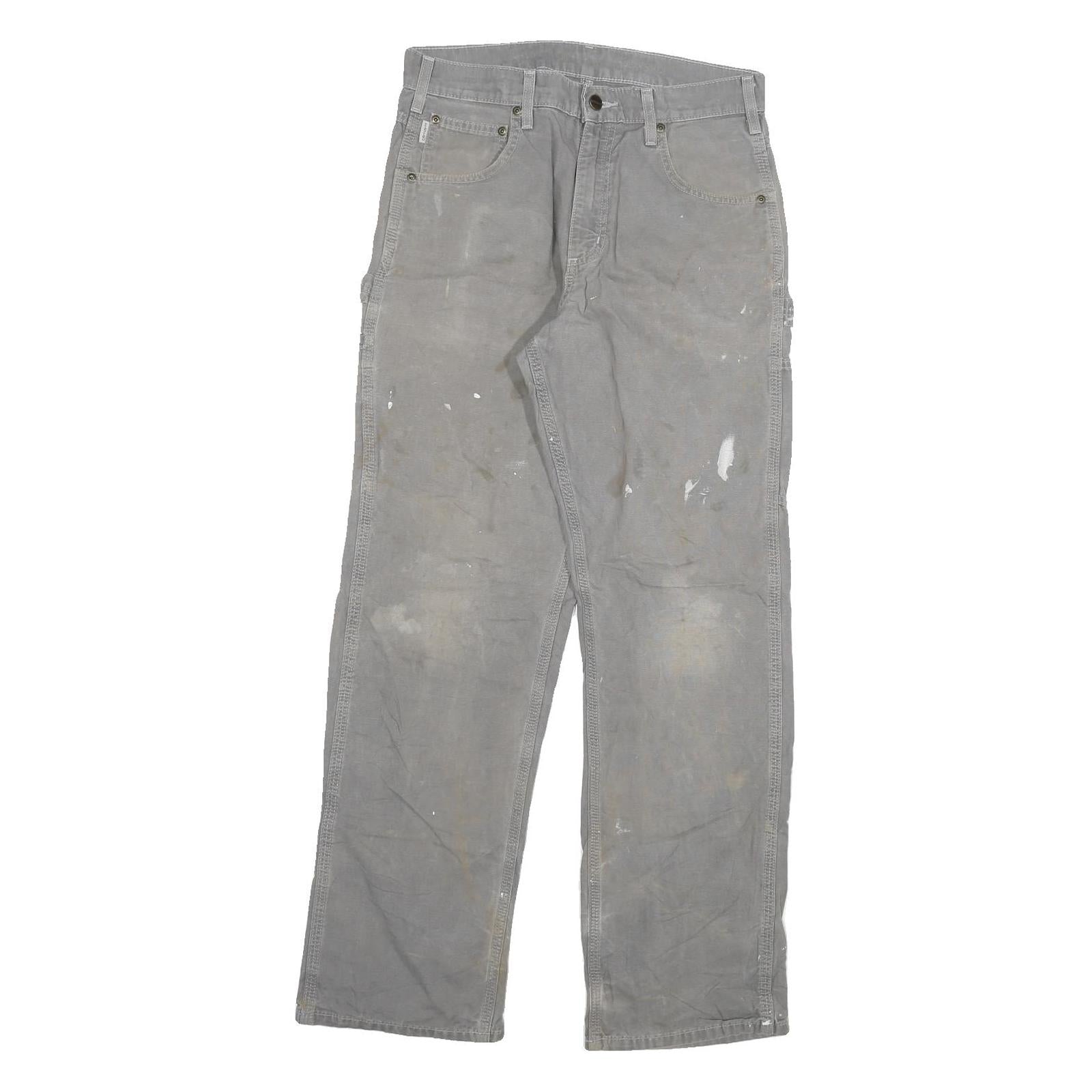 Buy CARHARTT Mens Relaxed Grey Cotton Blend Trousers W30 L32 Workwear Durable Zip Refurbished - $49.39 CARHARTT Mens Relaxed Grey Cotton Blend Trousers W30 L32 Workwear Durable Zip Refurbished - N/A refurbished available on Cerqular