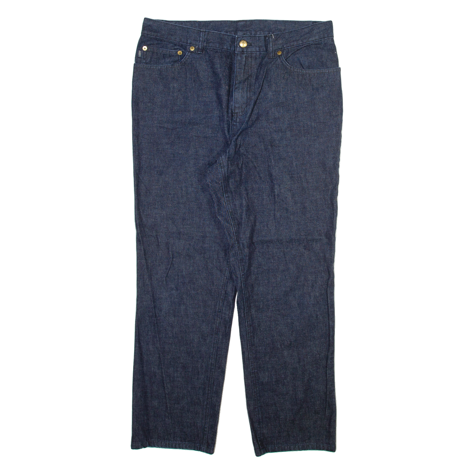 LAUREN RALPH LAUREN Womens Jeans Blue Regular Straight W33 L27 Refurbished - N/A refurbished available on Cerqular