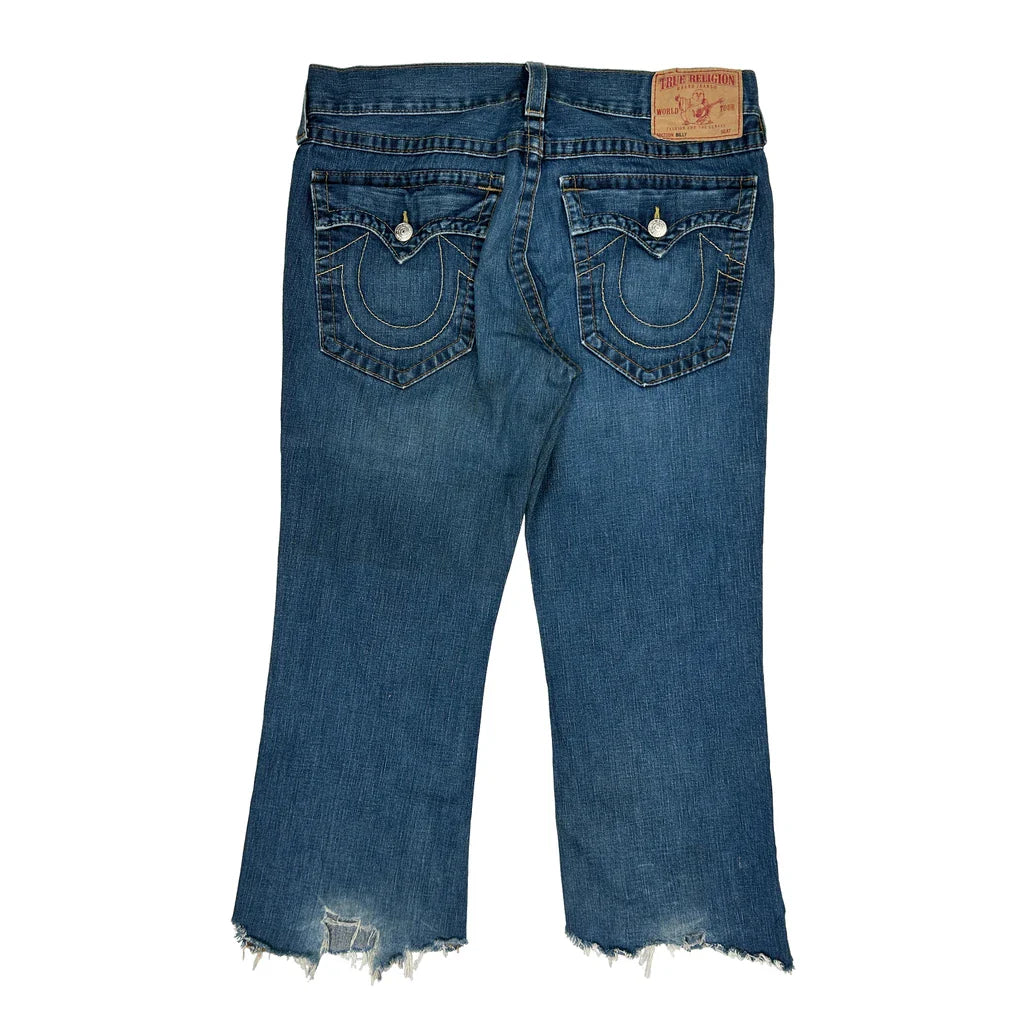 True Religion Jeans - 36W 27L Blue Denim Refurbished - Thrifted (note: this is a term often used to describe second- refurbished available on Cerqular