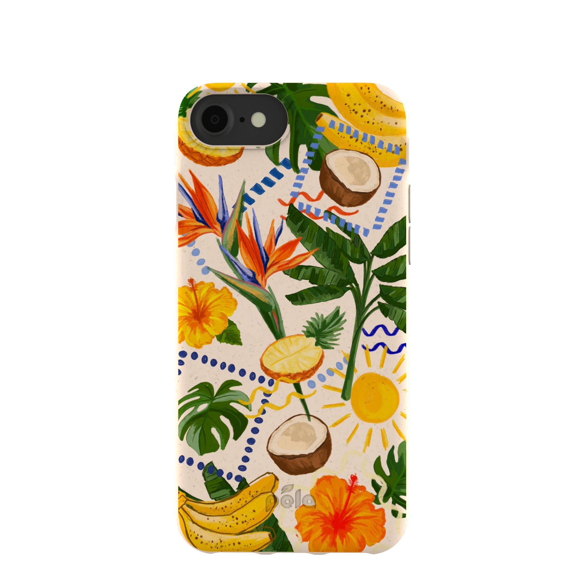 Seashell Tropics iPhone 6/6s/7/8/SE Case Refurbished - Pela Case refurbished available on Cerqular