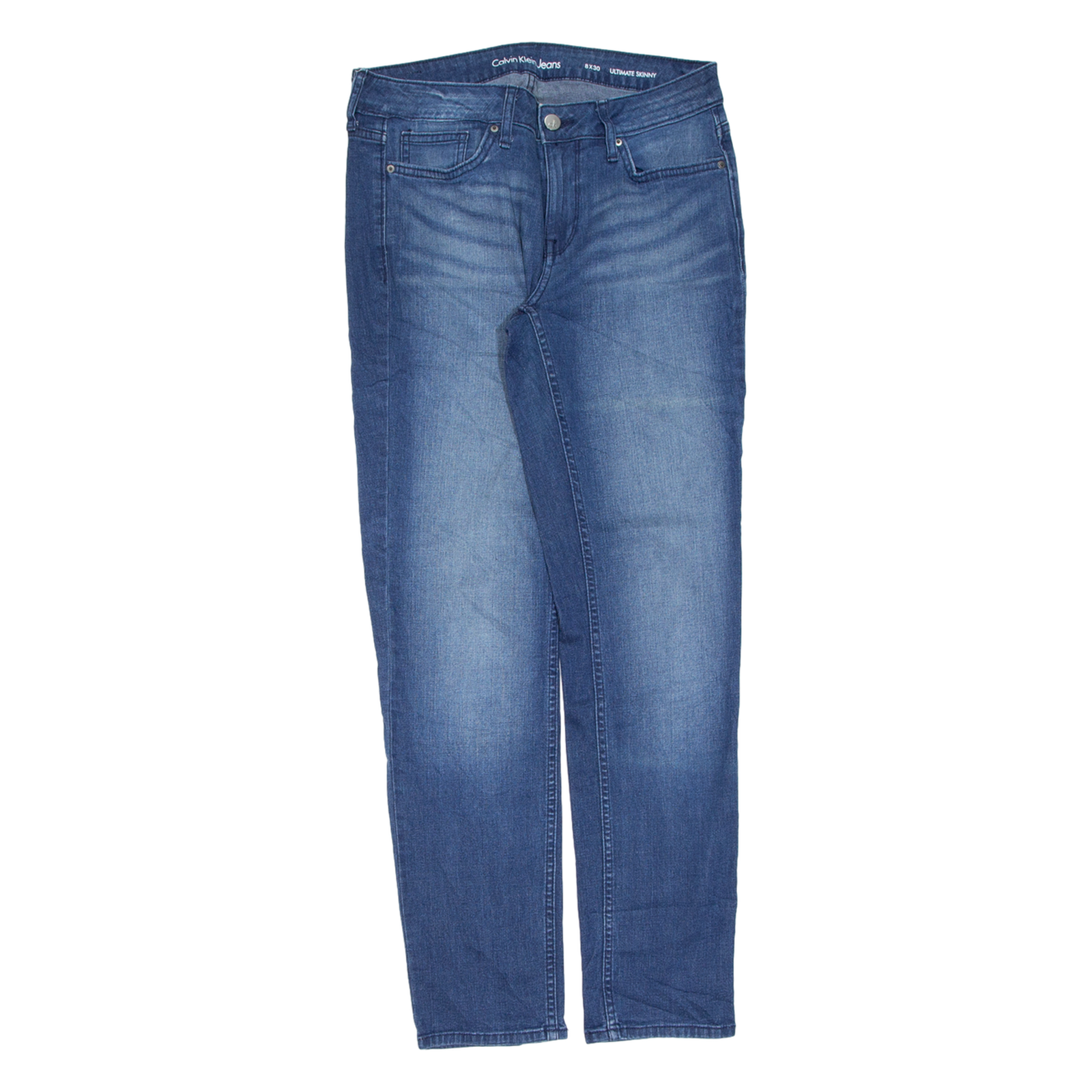 CALVIN KLEIN JEANS Womens Jeans Blue Slim Skinny Stone Wash W30 L30 Refurbished - N/A refurbished available on Cerqular