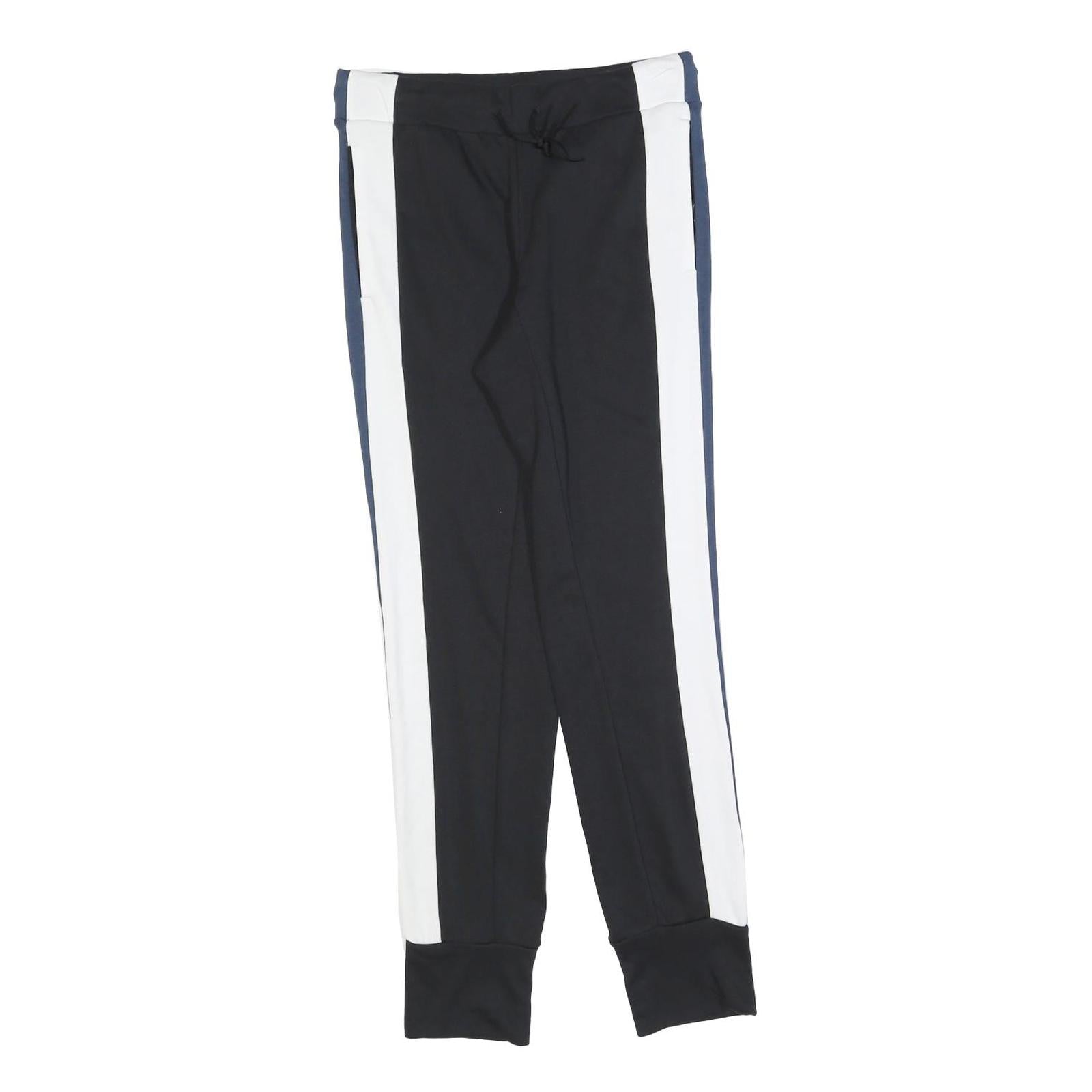 ADIDAS Womens Joggers Black & Navy Blue & White Slim Regular S W28 L30 Contrast Refurbished - N/A refurbished available on Cerqular
