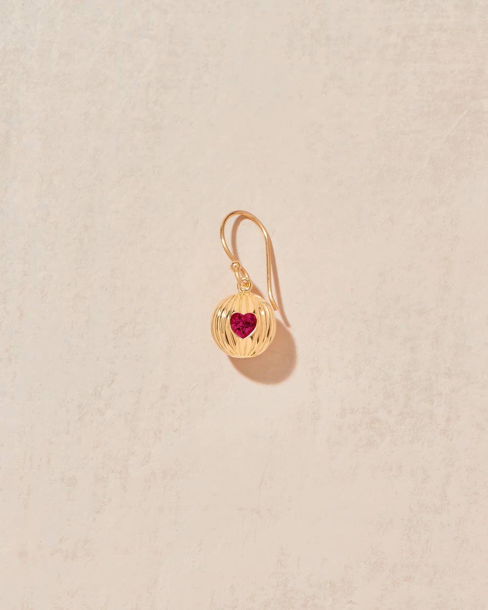 Earring Prema Bo Grenat-Rose | Color: GRENAT ROSE | Size: U Refurbished - Rue Madame is a known brand, and the standardized name is " refurbished available on Cerqular