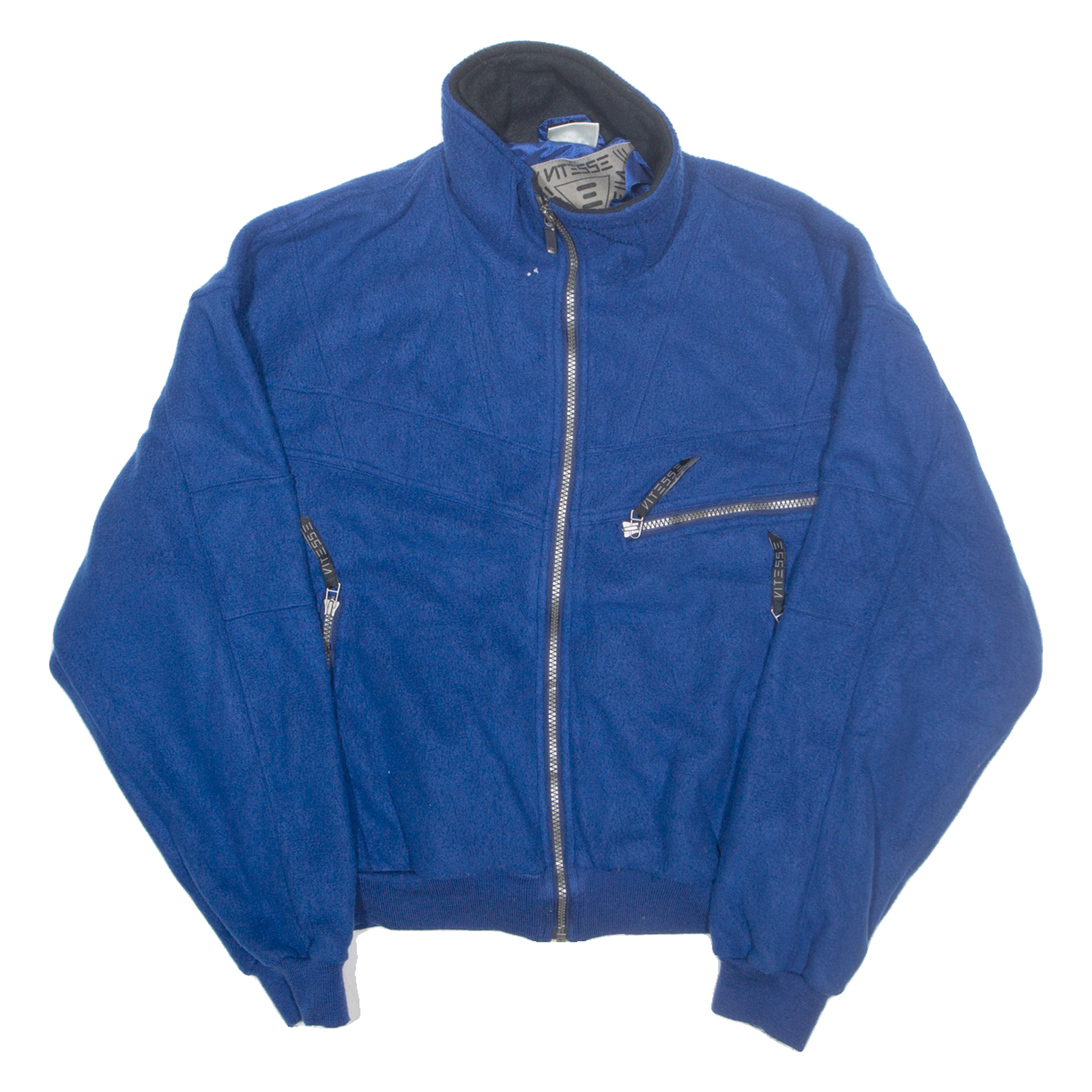 VITESSE Mens Fleece Jacket Blue L Refurbished - N/A refurbished available on Cerqular