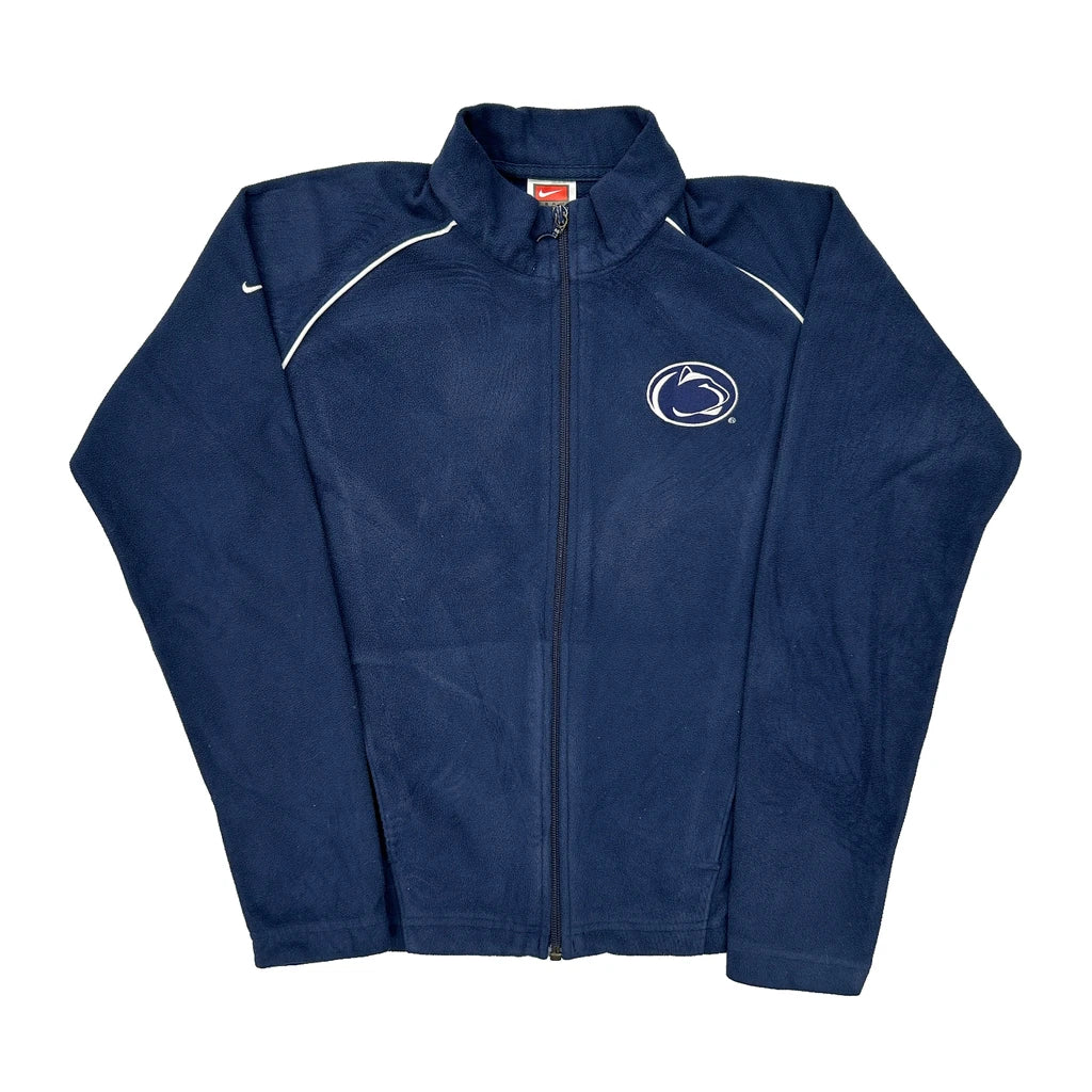 Age 4-6 Nike Fleece Jacket - Small Navy Polyester Refurbished - Thrifted (note: this is a term often used to describe second- refurbished available on Cerqular