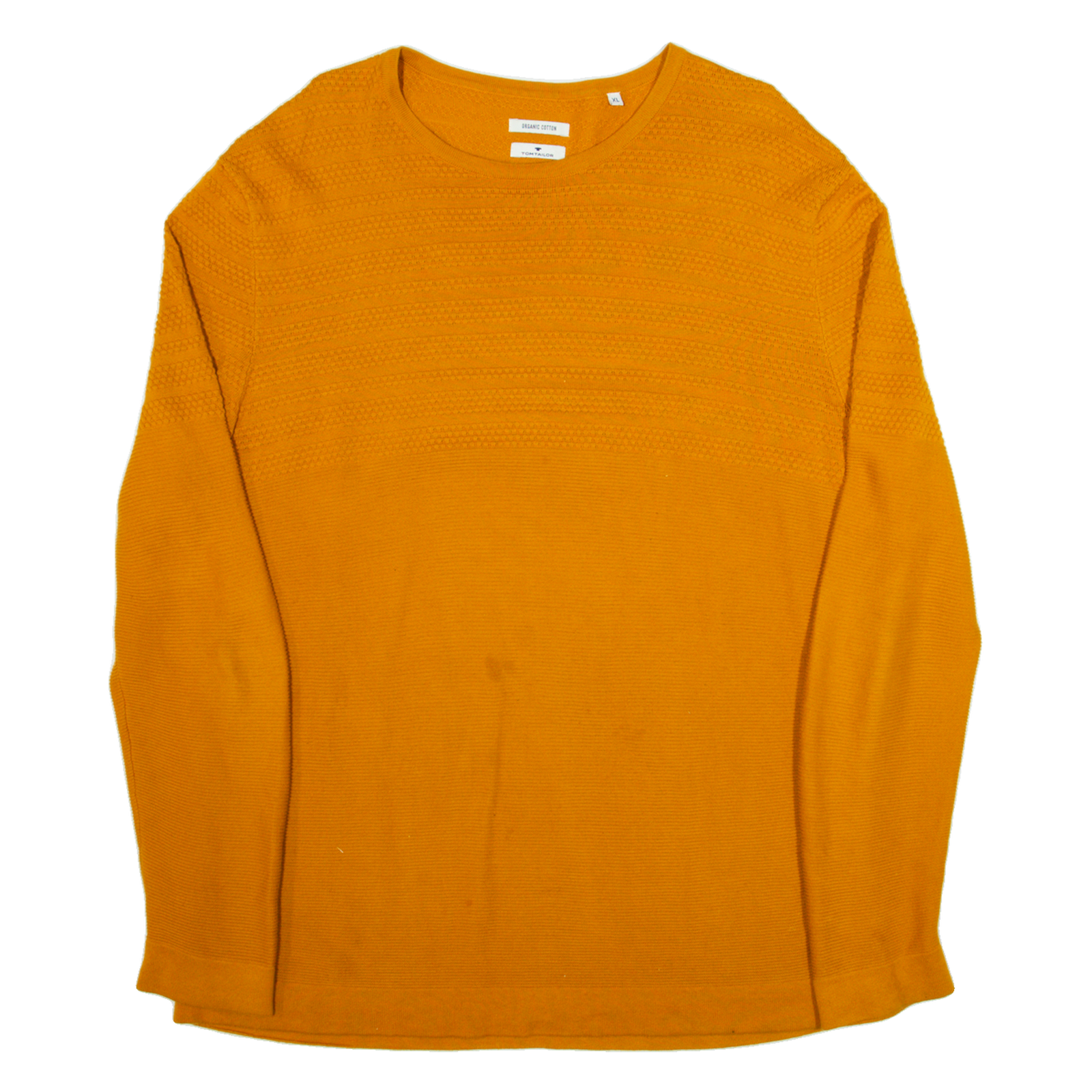 TOM TAILOR Mens Jumper Orange Tight Knit XL Refurbished - N/A refurbished available on Cerqular