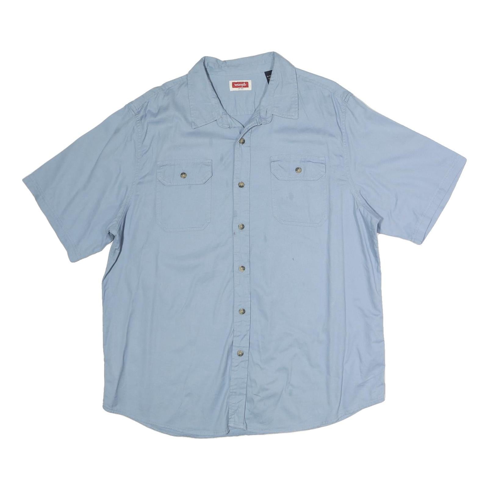 Buy WRANGLER Mens Blue Cotton Short Sleeve Shirt XL Casual Button Pocket Refurbished - $36.39 WRANGLER Mens Blue Cotton Short Sleeve Shirt XL Casual Button Pocket Refurbished - N/A refurbished available on Cerqular